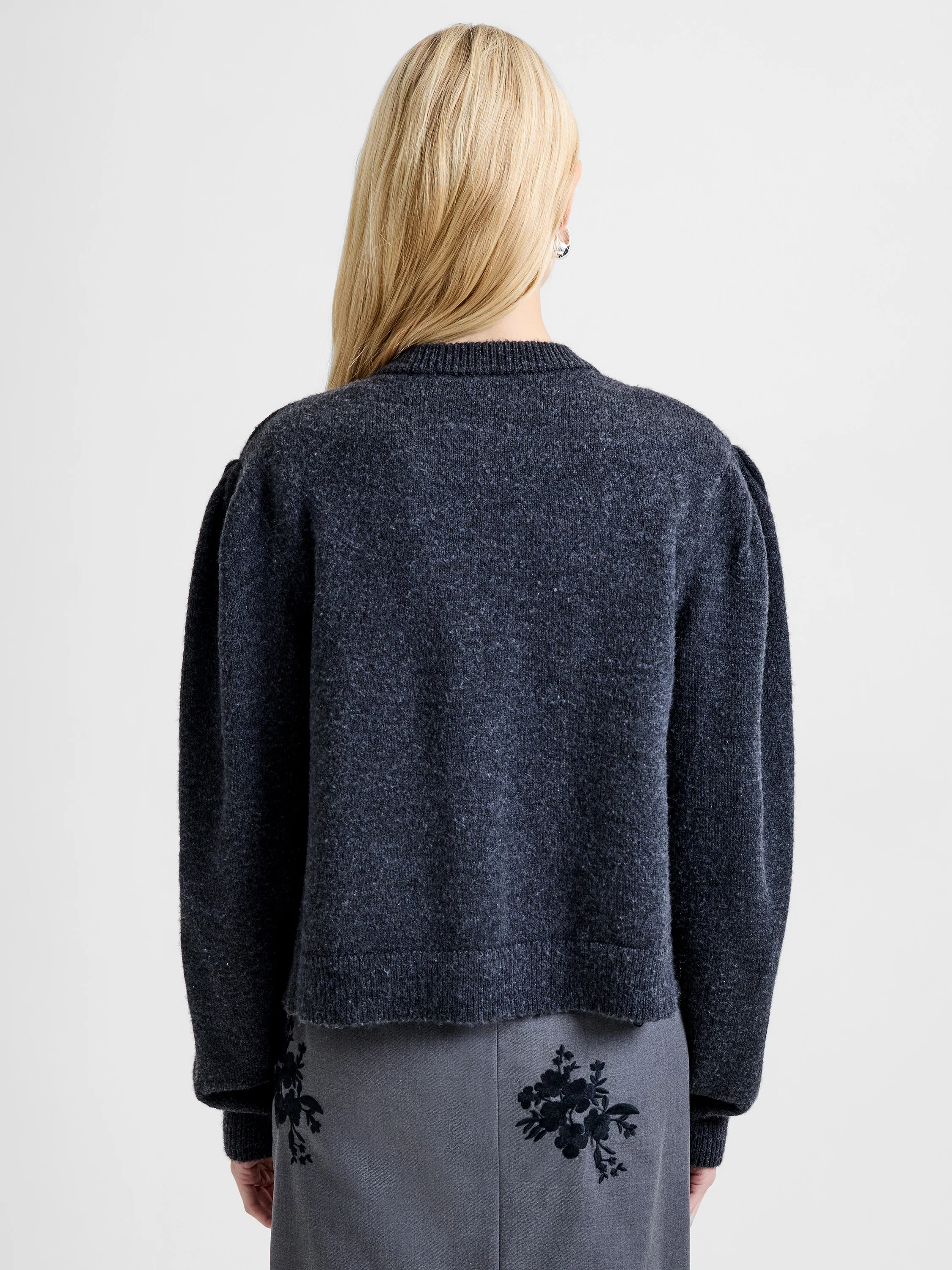 Irma Front Velvet Bow Cardigan - Image 4