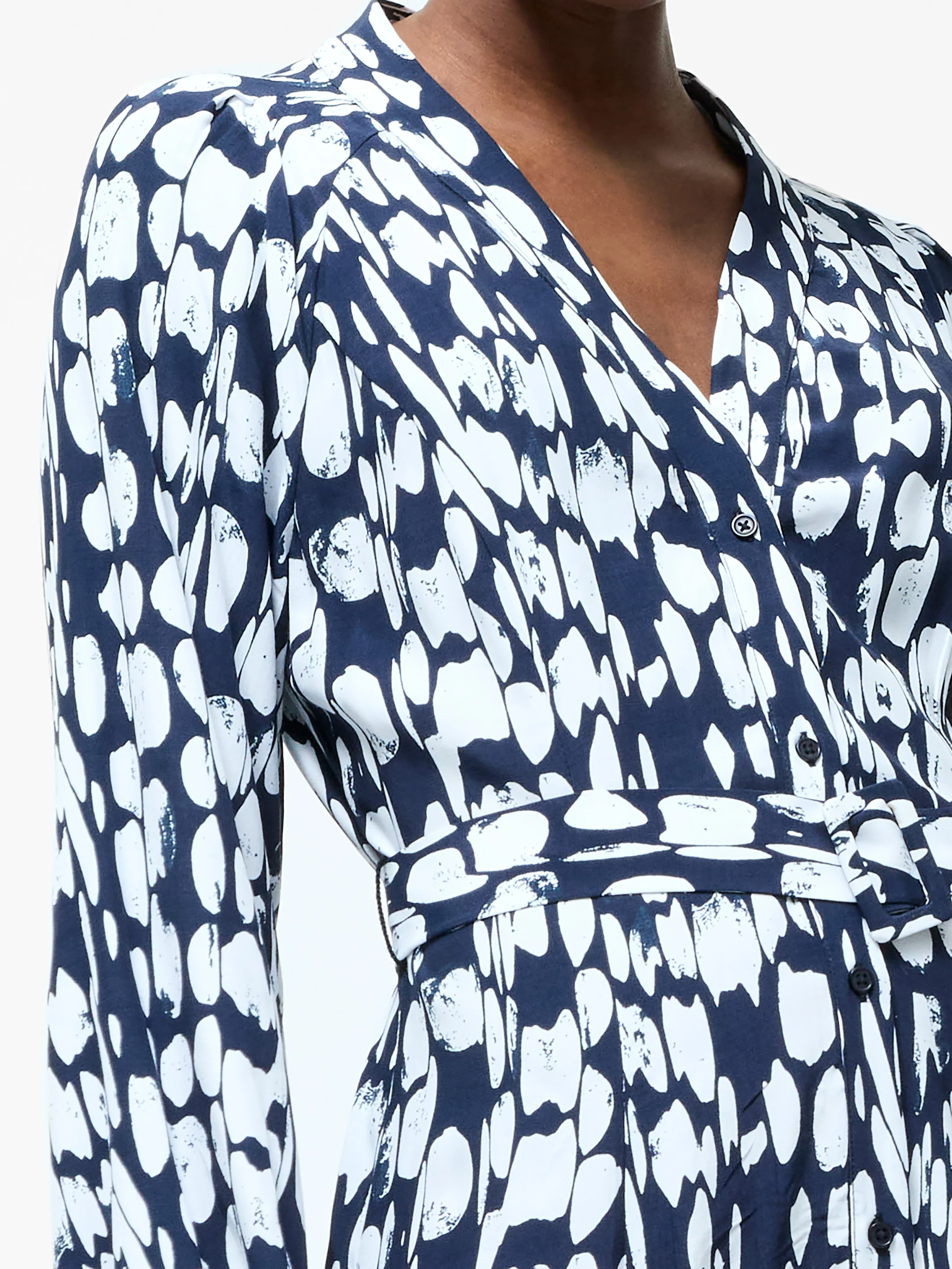 Islanna Long Sleeve Belted Midi Dress - Image 2