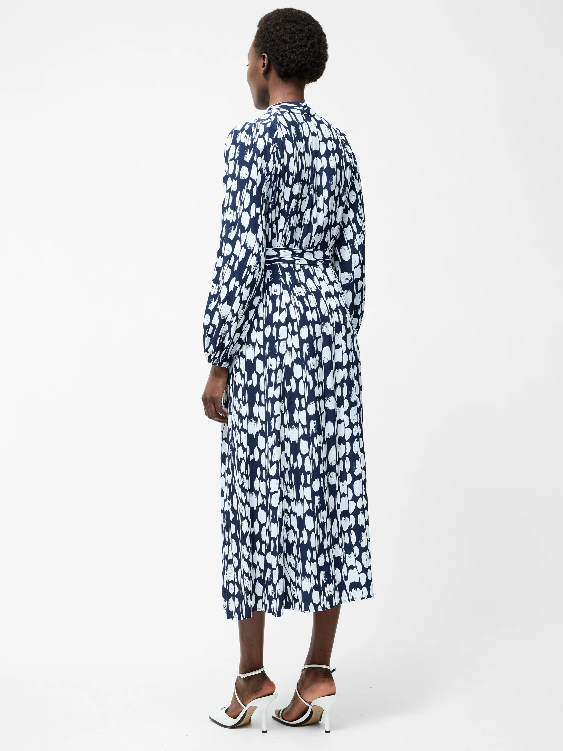 Islanna Long Sleeve Belted Midi Dress - Image 4