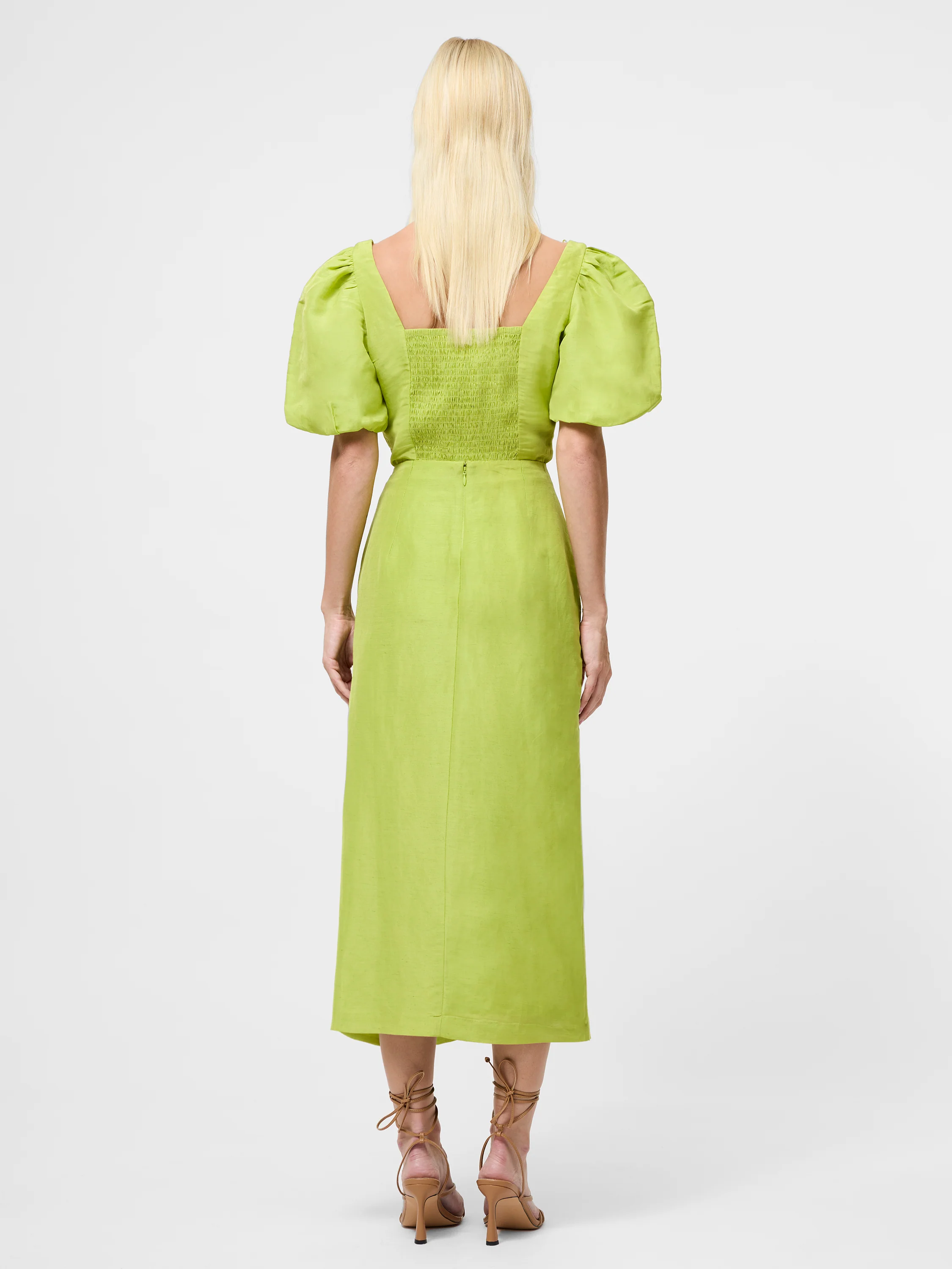 Islay Linen Ruffle Midi Skirt - Image 7