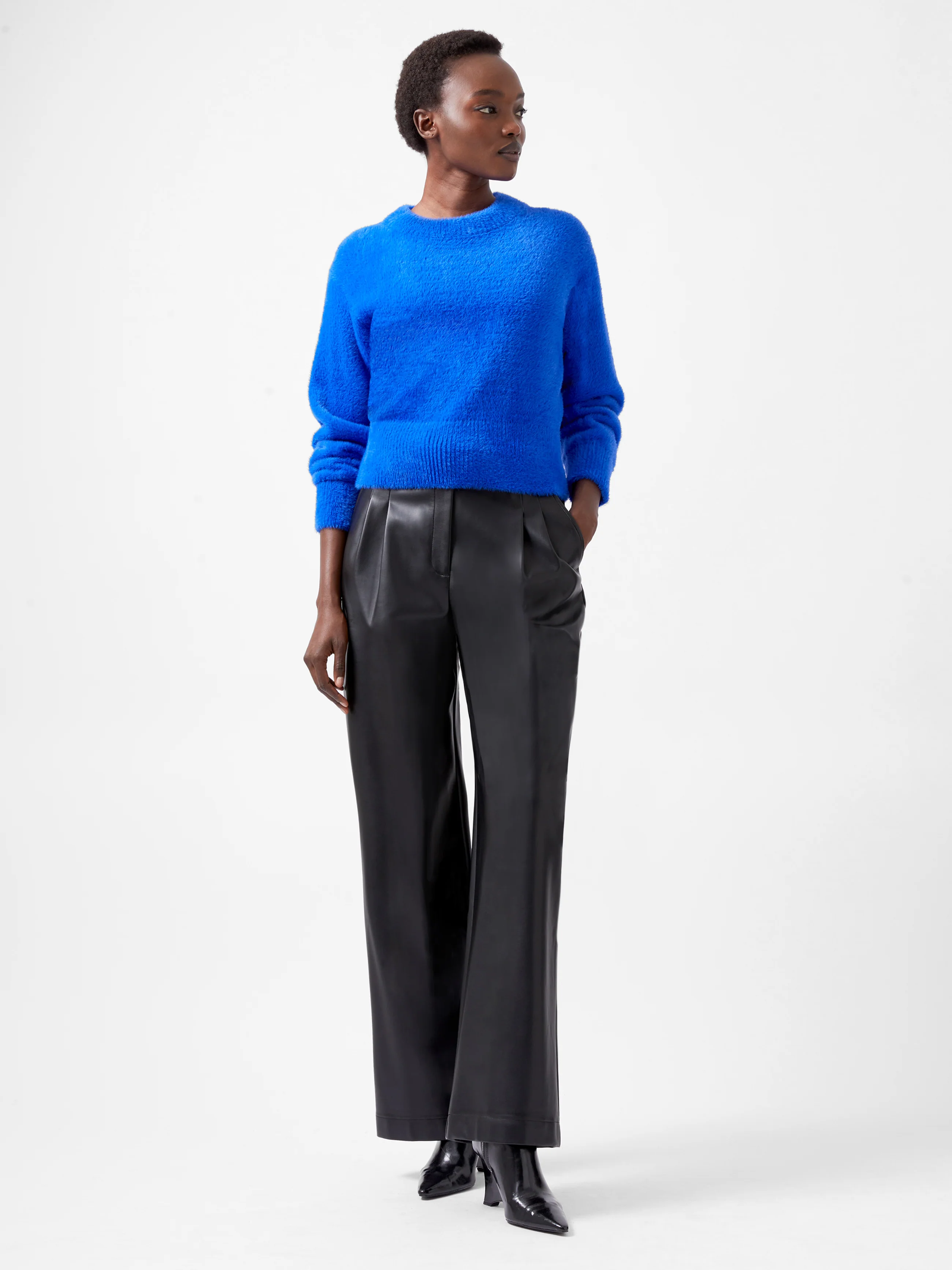 Jacelin Fluffy Crew Neck Jumper - Image 3