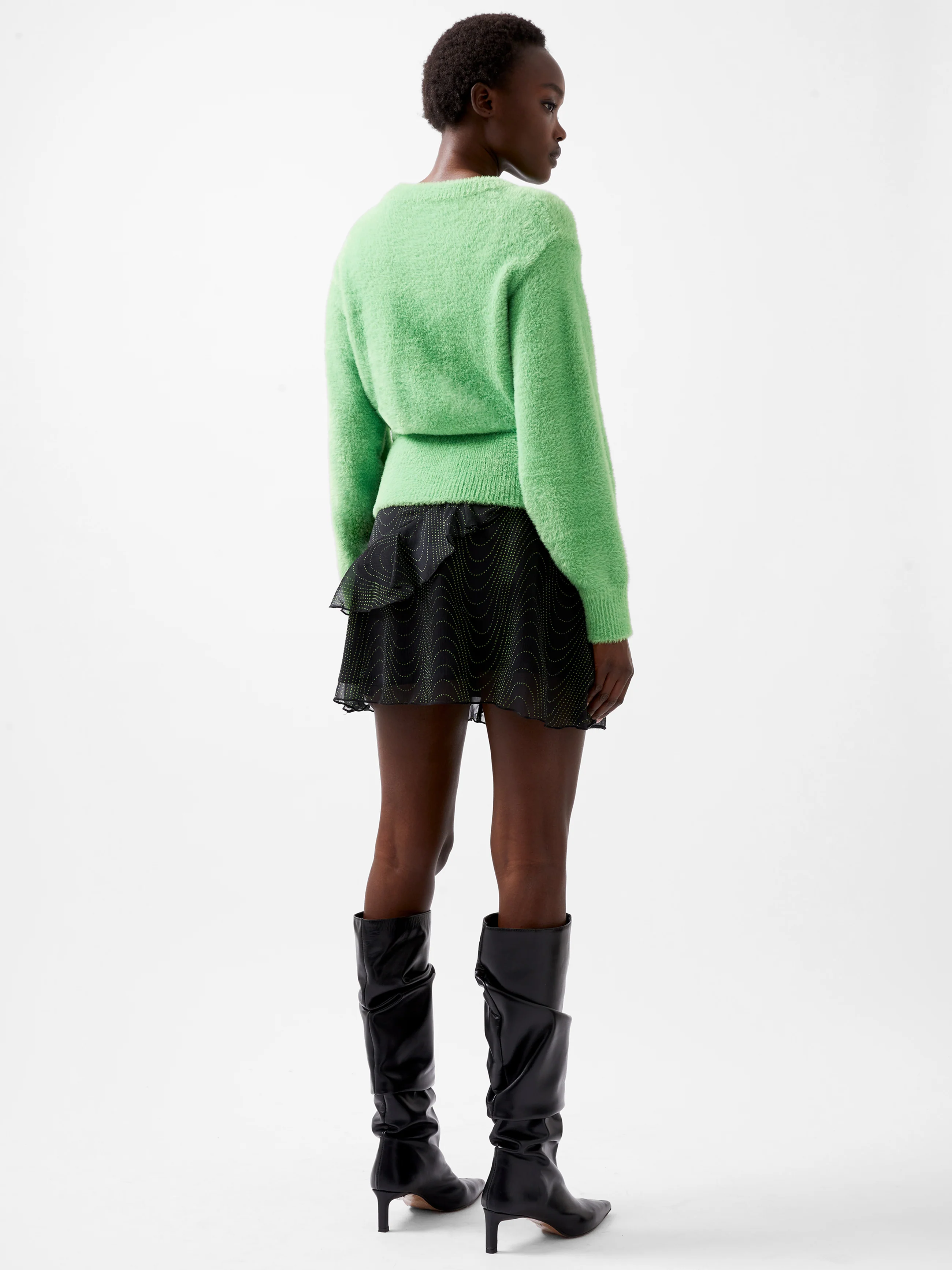 Jacelin Fluffy Crew Neck Jumper - Image 4