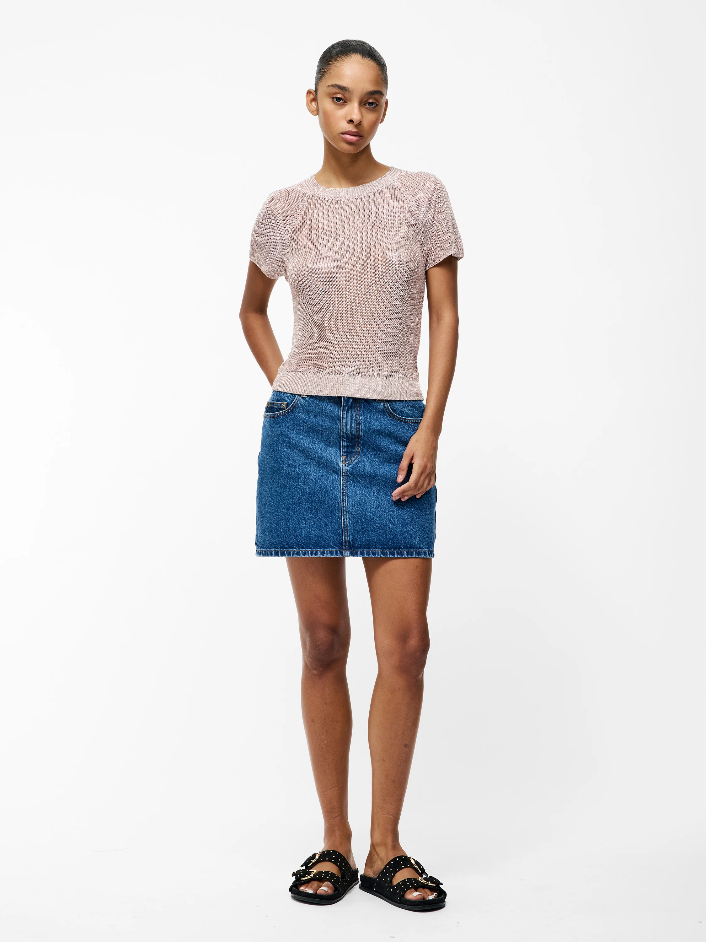 Jada Short Sleeve Bow Back Jumper - Image 3