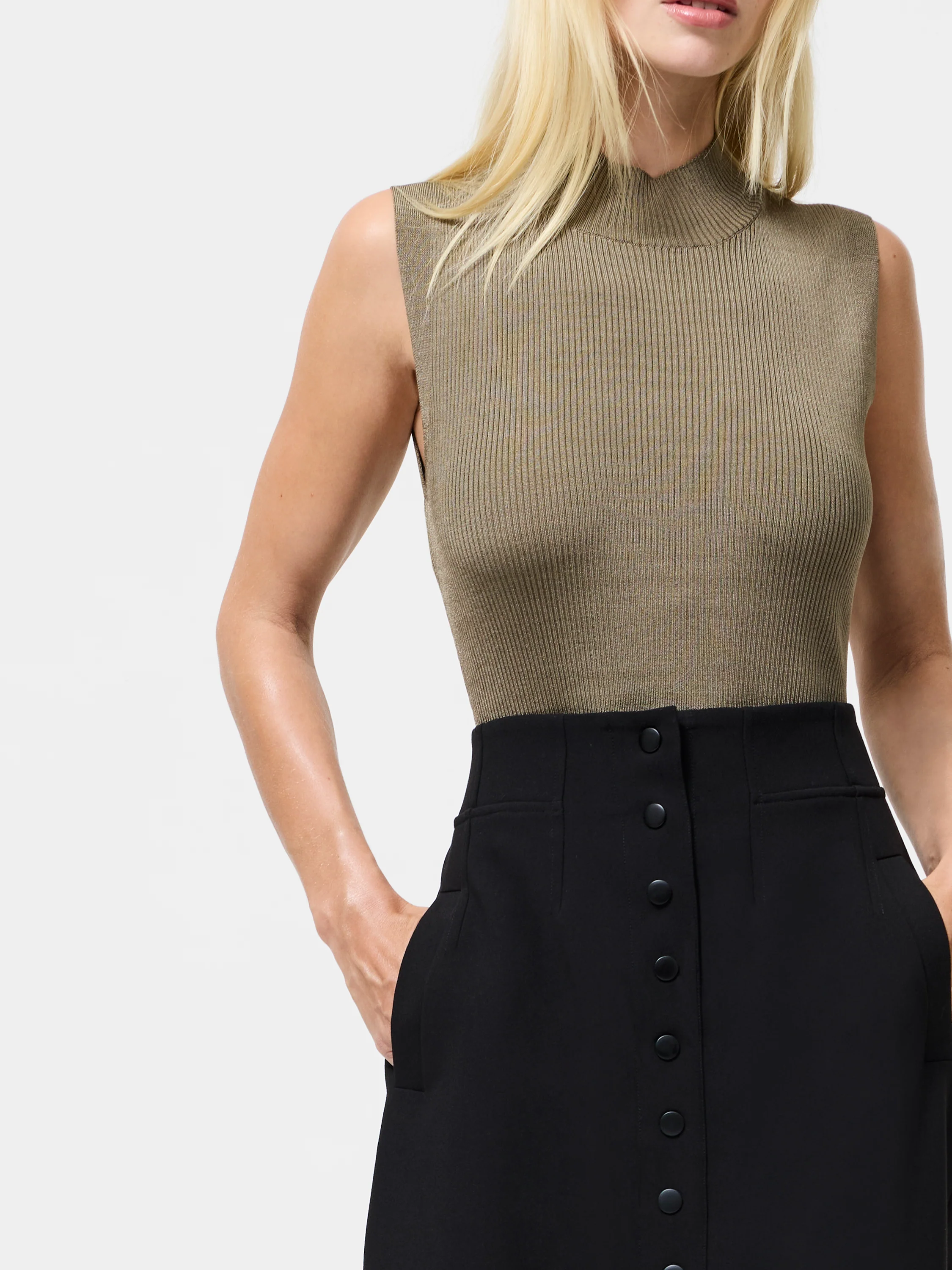 Jaiden Tailored High Waisted Midaxi Skirt - Image 3