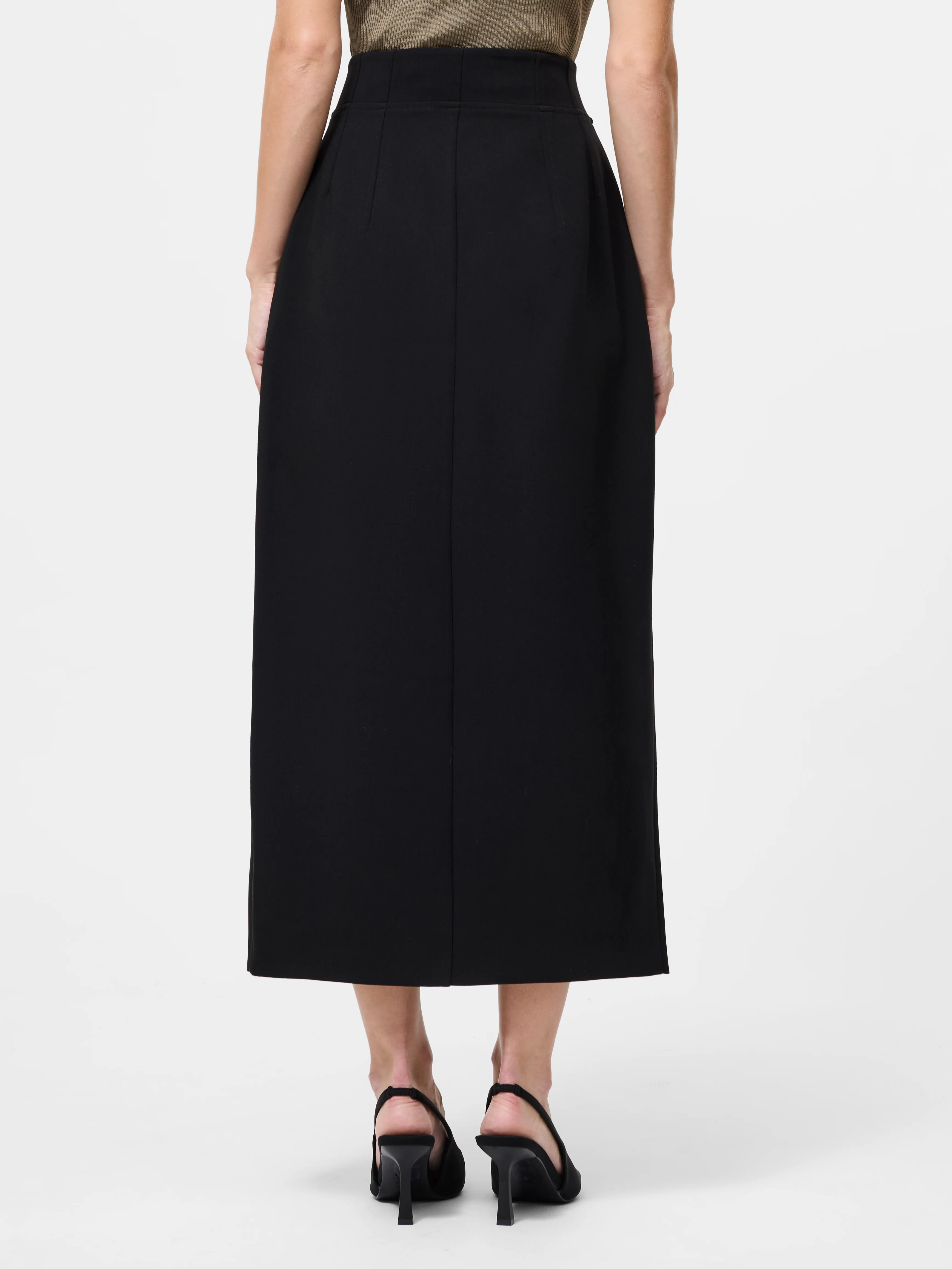 Jaiden Tailored High Waisted Midaxi Skirt - Image 5