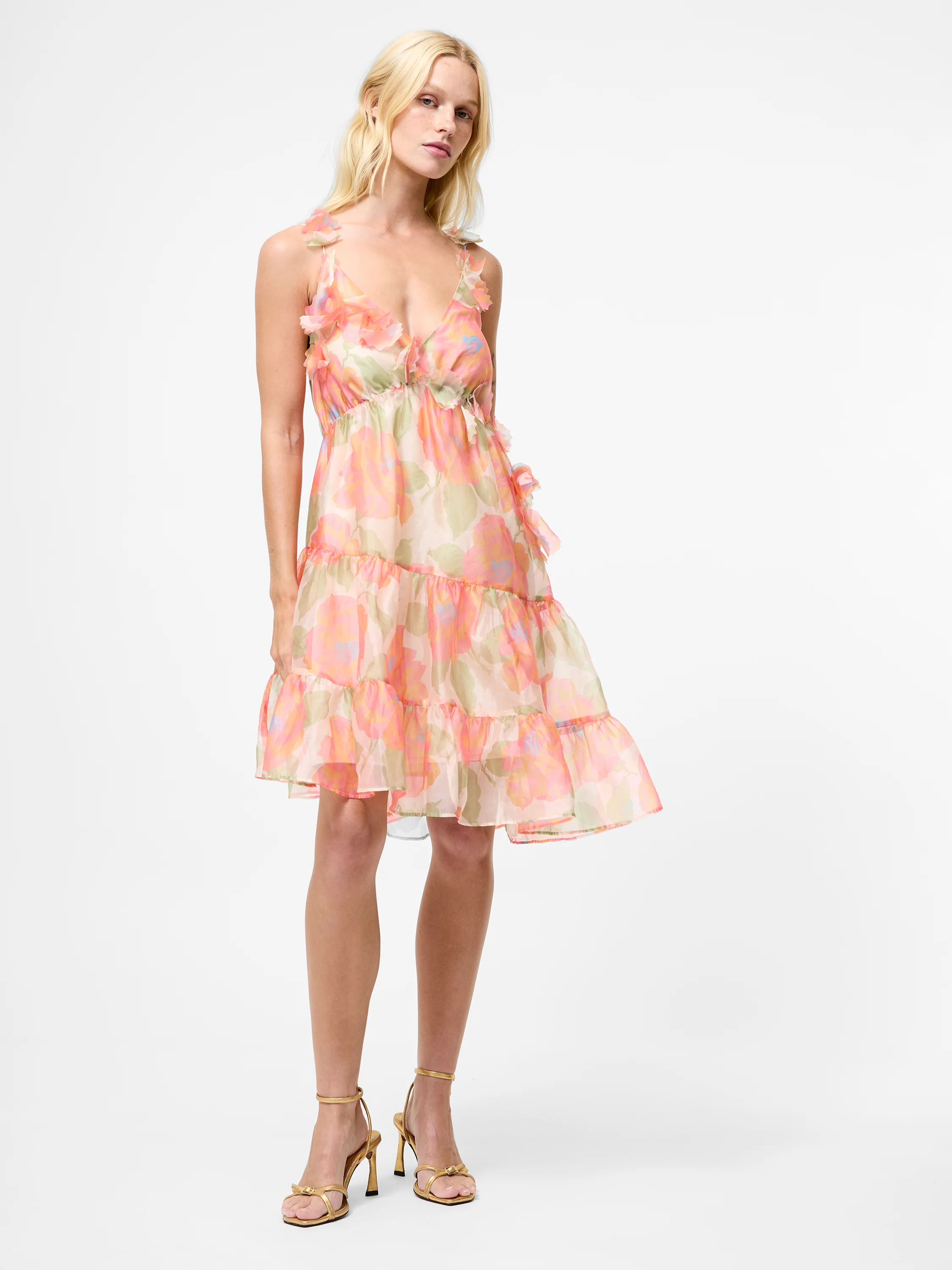 Jasmine Organza Halterneck Mini Dress - Image 5