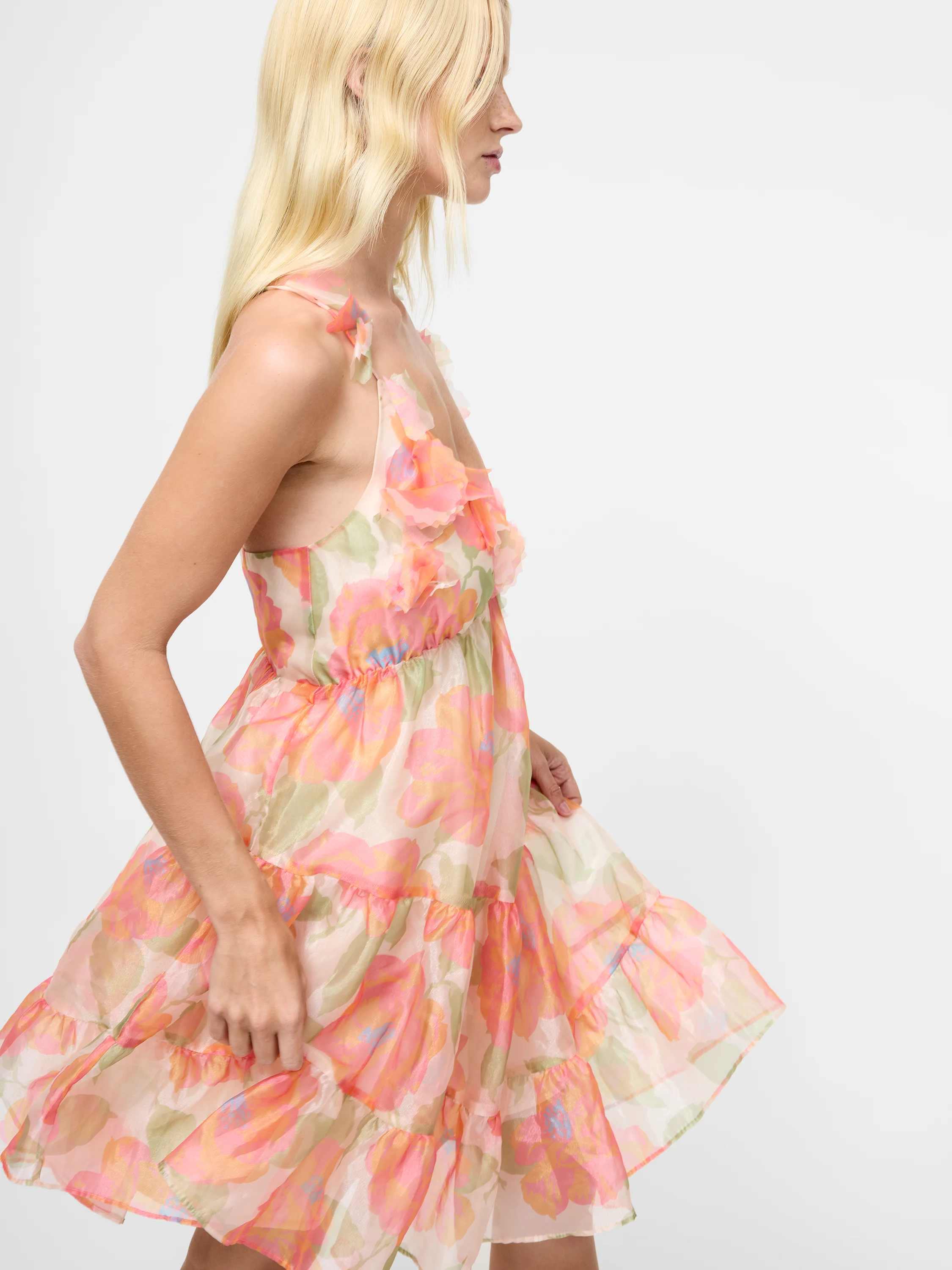 Jasmine Organza Halterneck Mini Dress - Image 7