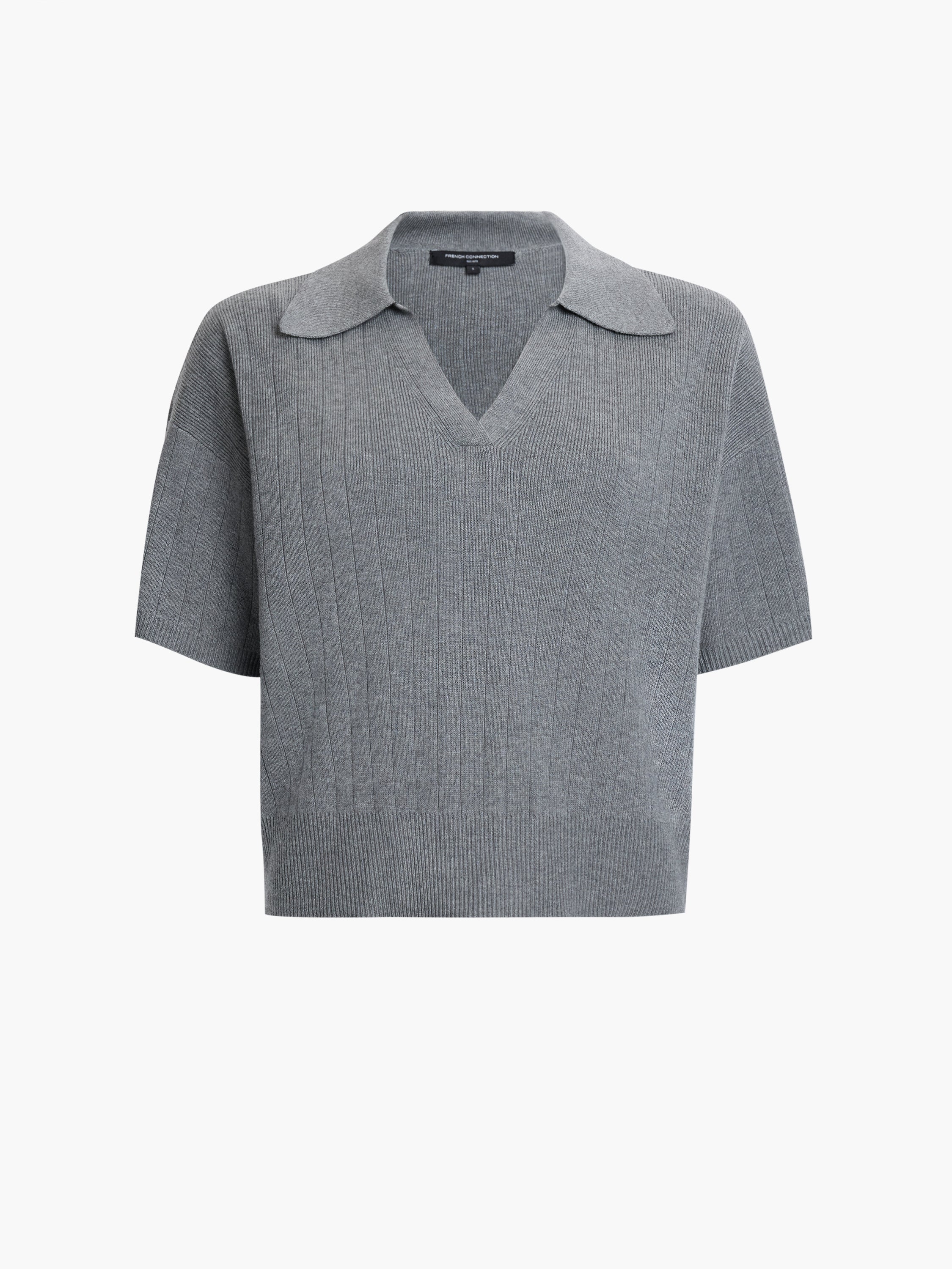 Javier Knit V-Neck Collared Top - Image 6