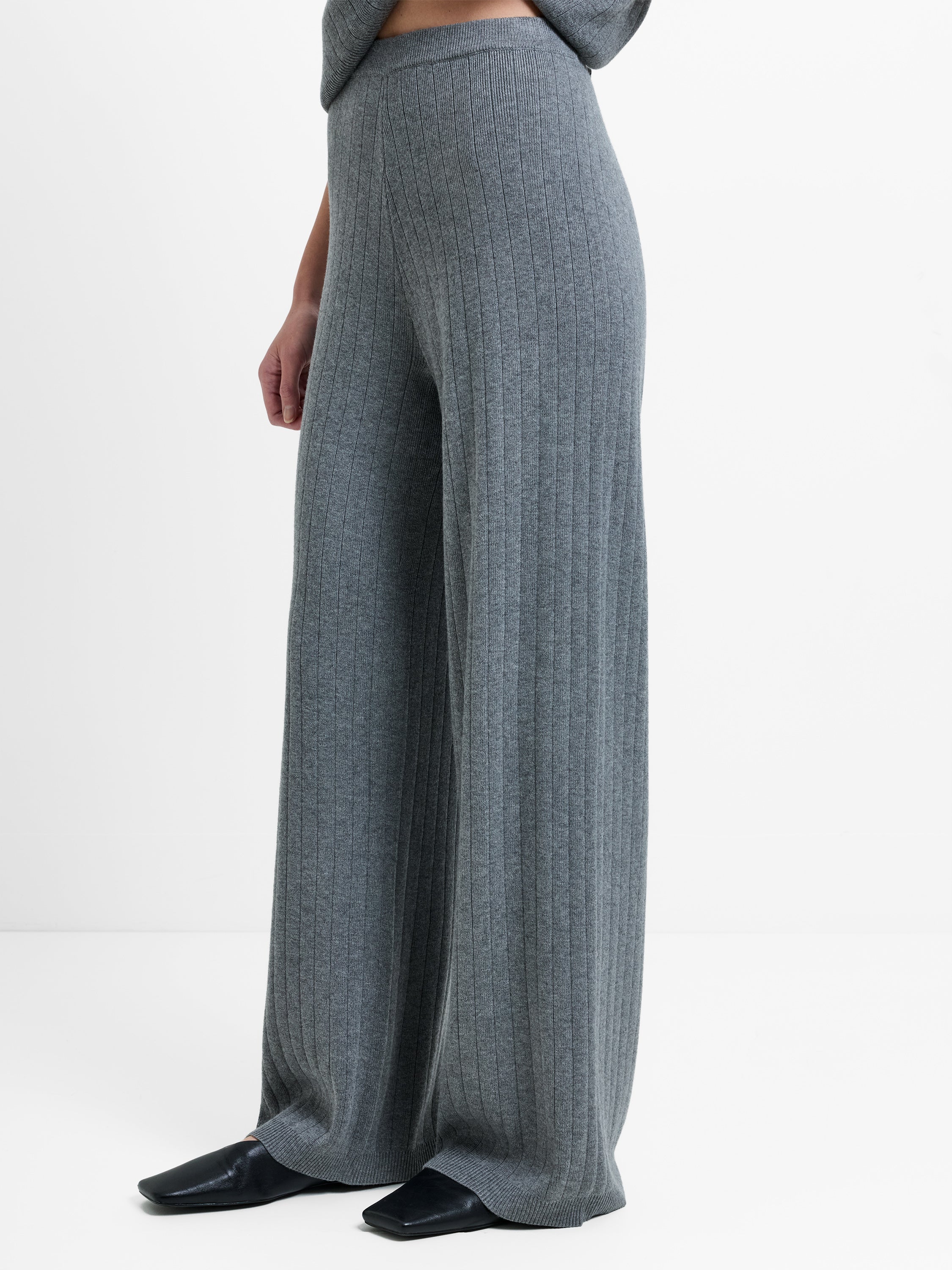 Javier Knit Wide Leg Trousers - Image 4
