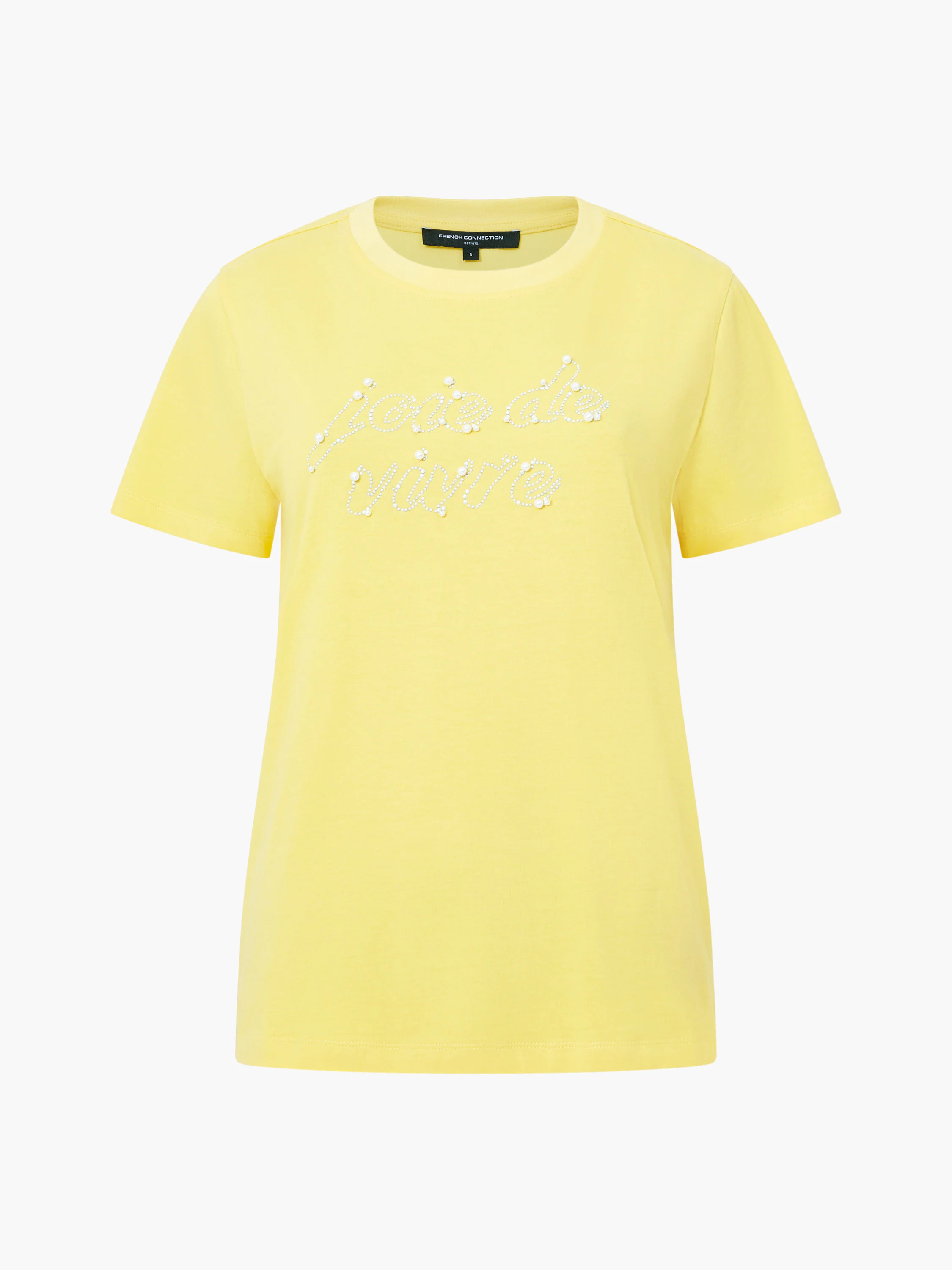 Joie De Vivre Embellished Short Sleeve T-Shirt - Image 5