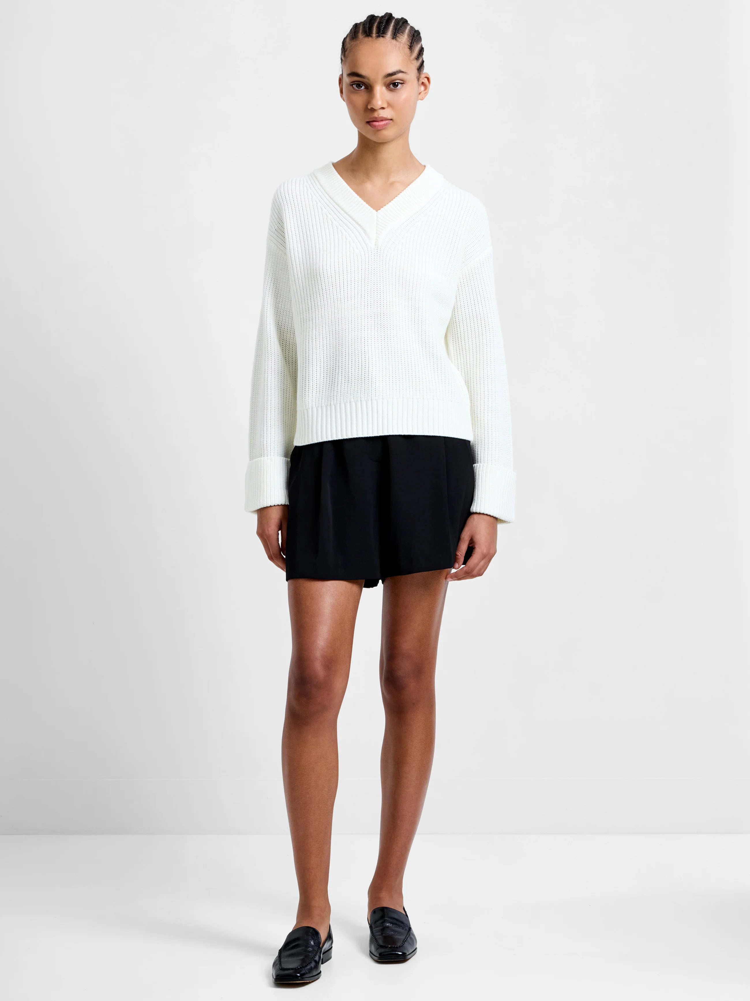 Joss Long Sleeve V Neck Jumper - Image 3