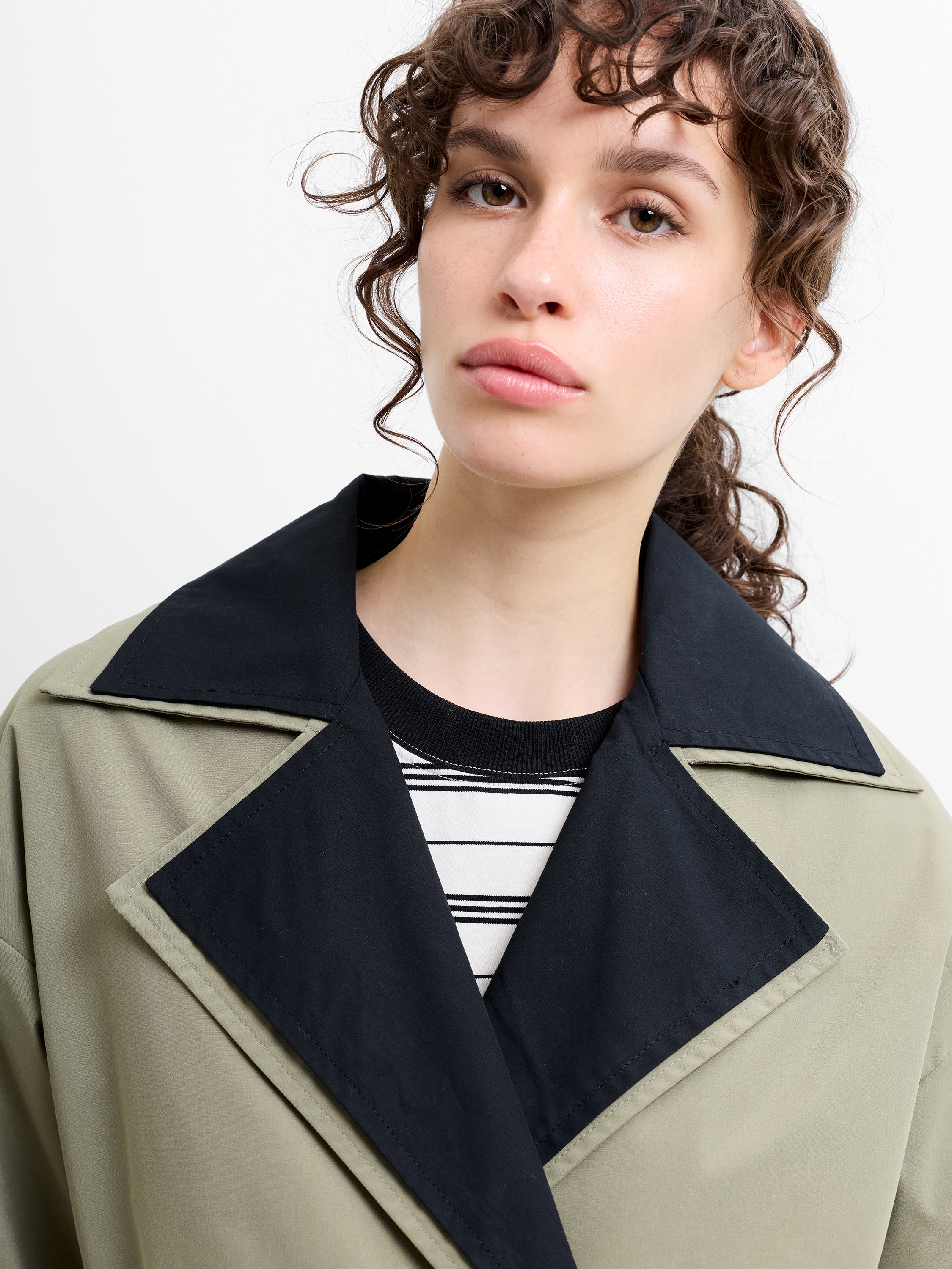 Kaci Double Collar Trench Coat - Image 5
