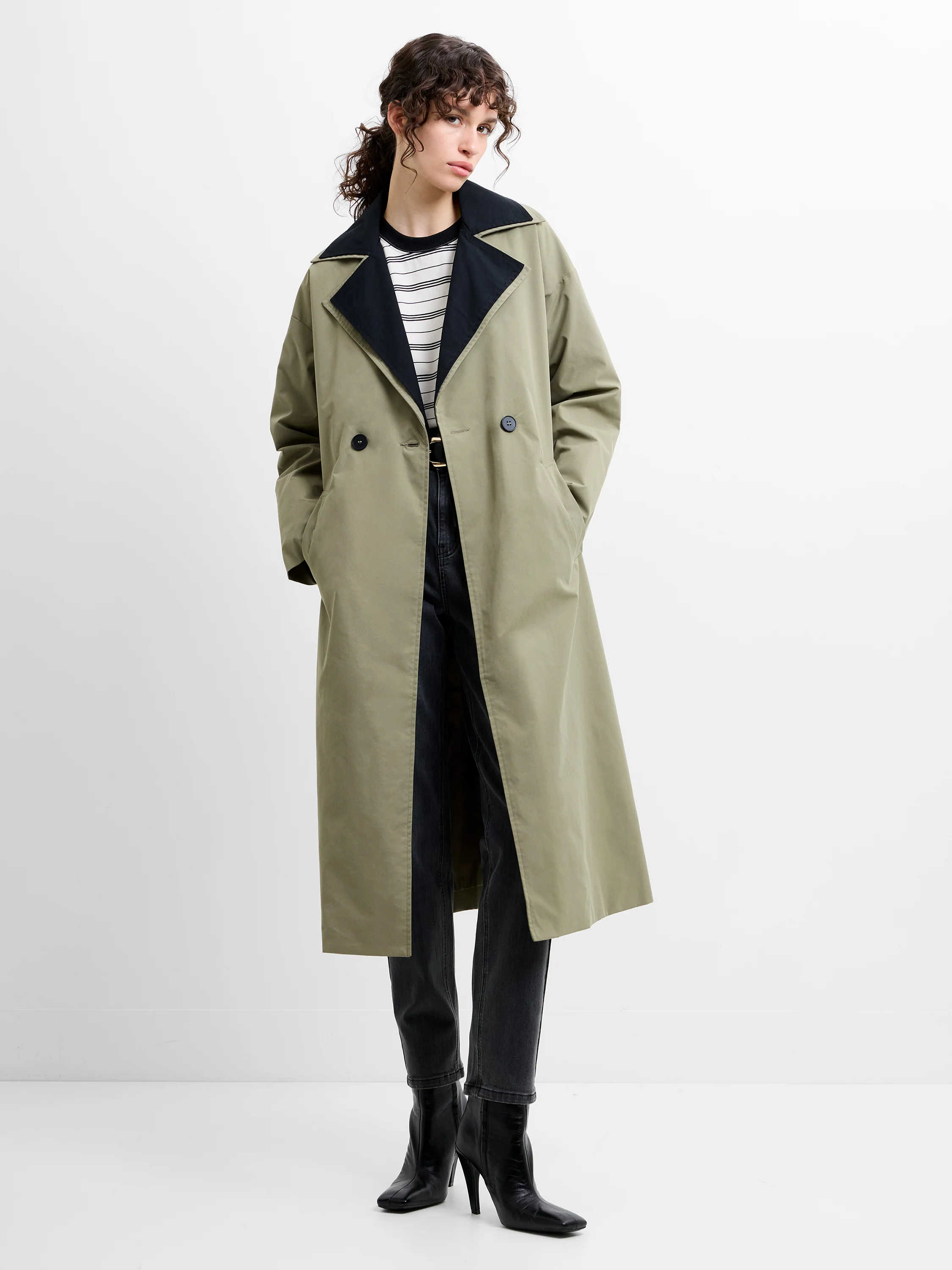 Kaci Double Collar Trench Coat - Image 6