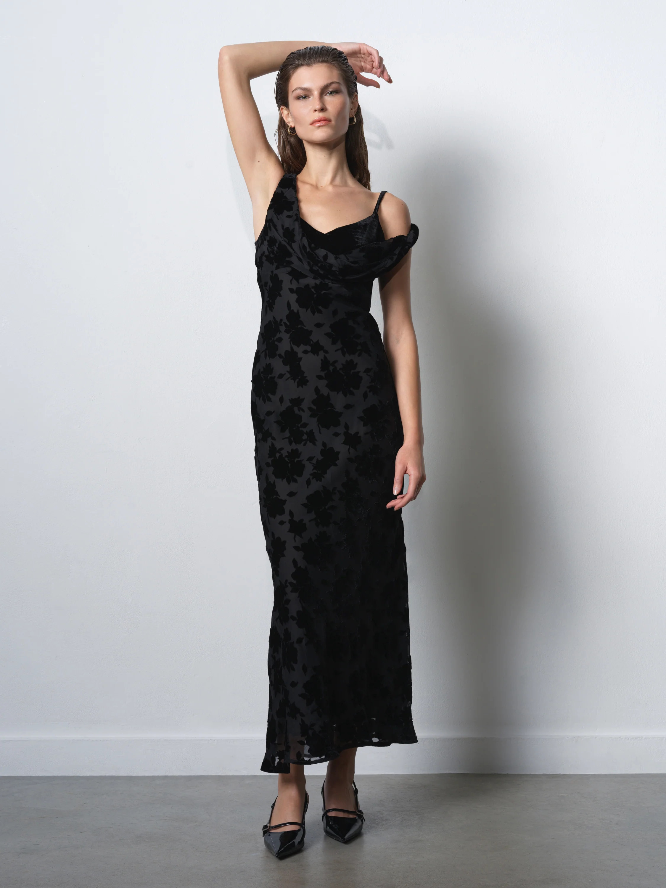 Kara Devore Twisted Midi Dress - Image 4