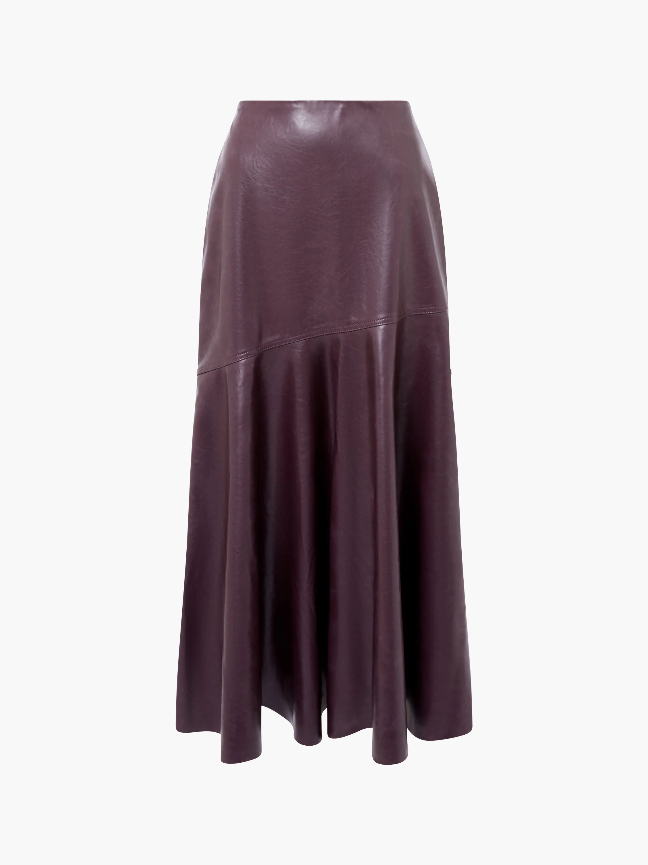 Kayleigh PU Fluted Midi Skirt - Image 7