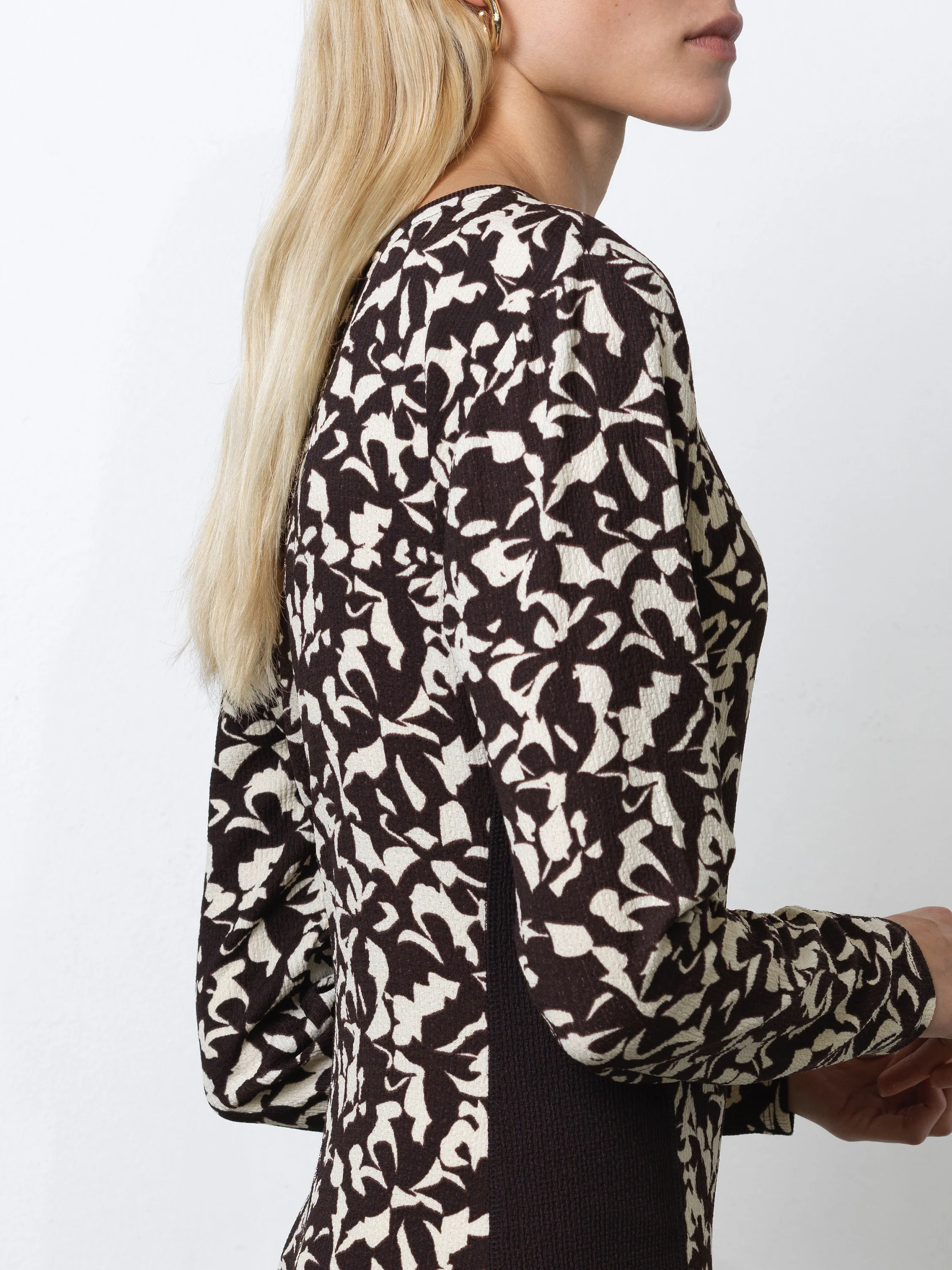 Kelly Print Jersey Long Sleeve Dress - Image 4