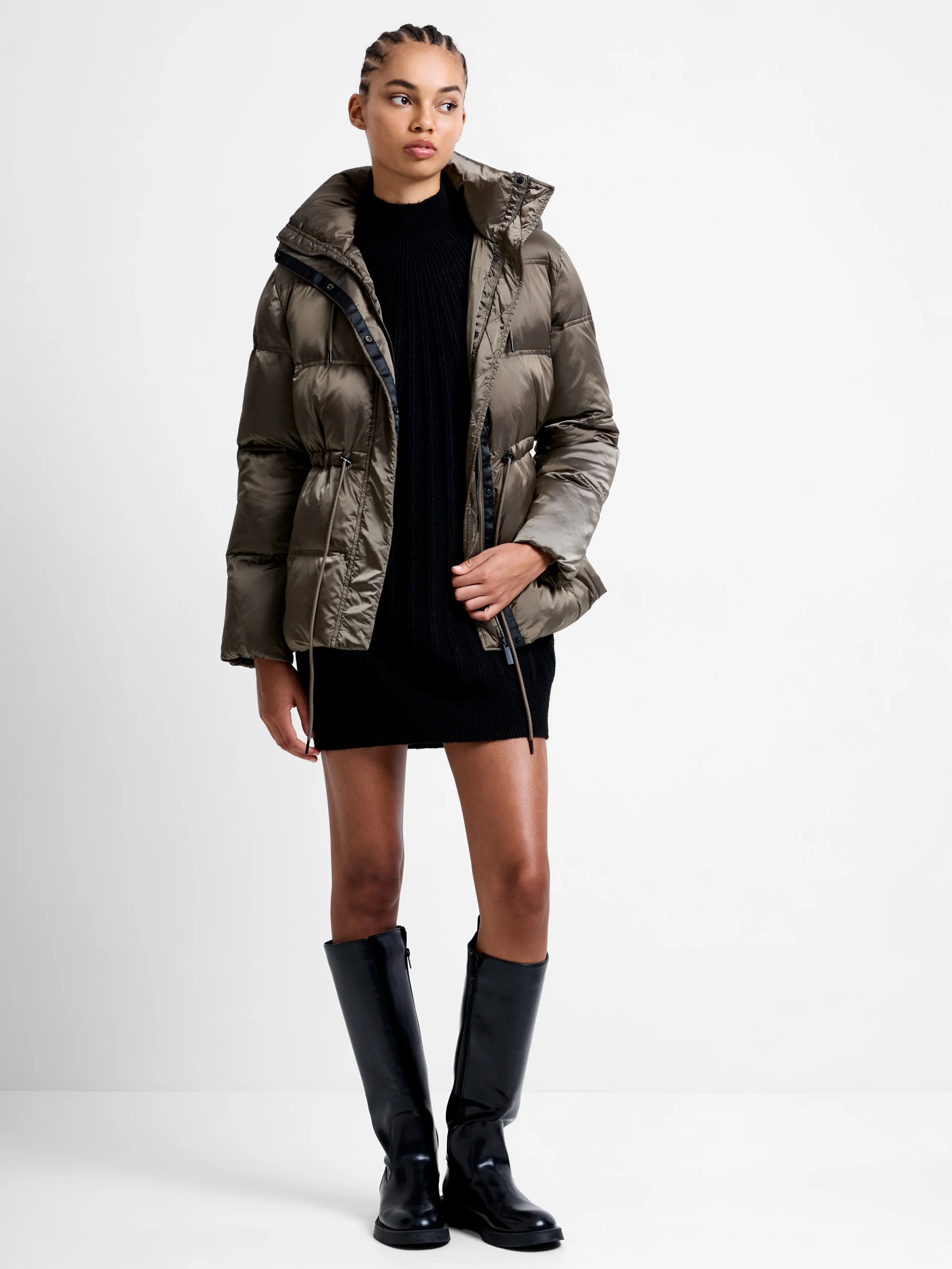 Kendra Nylon Hooded Puffer Jacket - Image 2