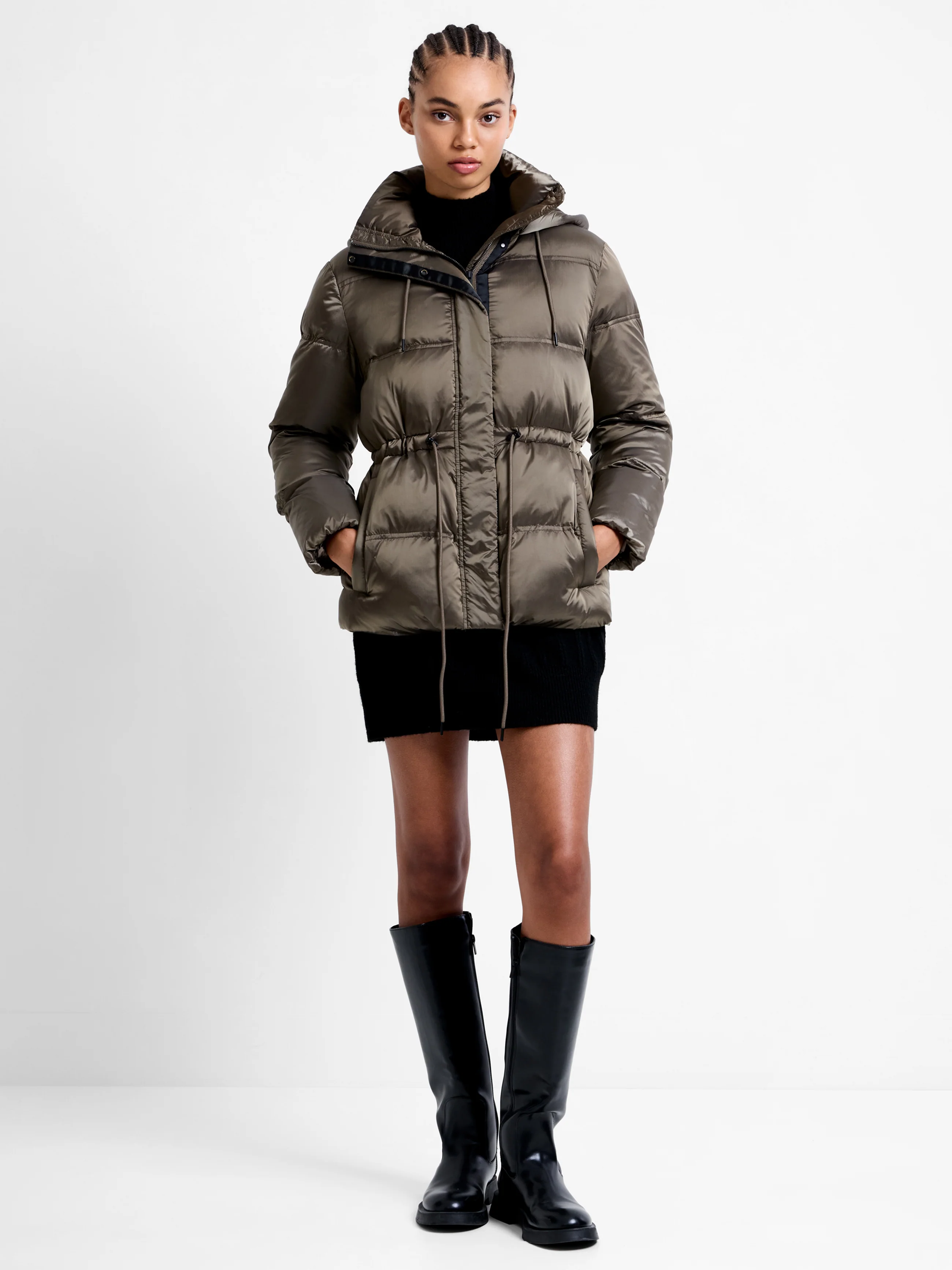 Kendra Nylon Hooded Puffer Jacket - Image 4