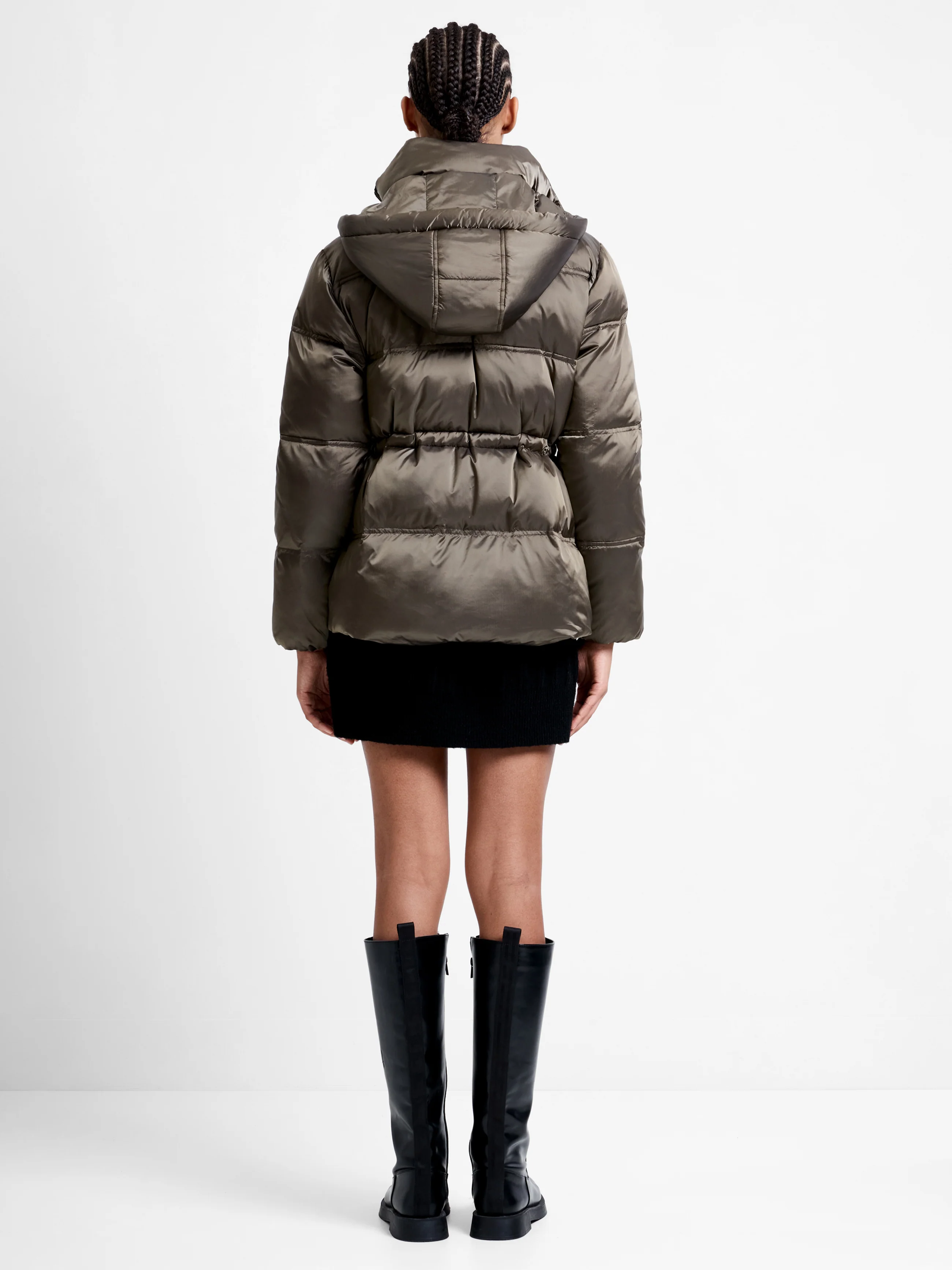 Kendra Nylon Hooded Puffer Jacket - Image 7