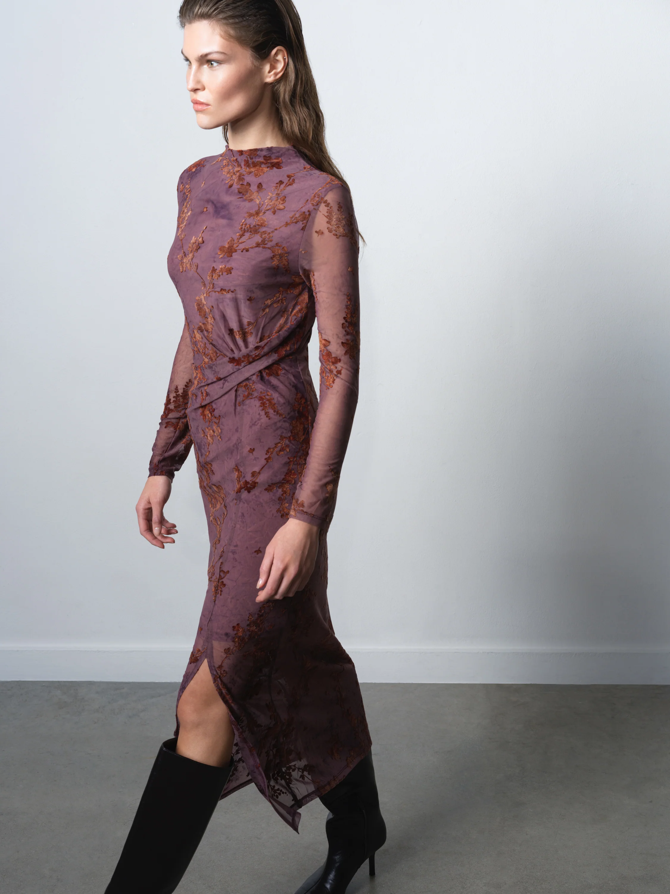 Kenny Devore Mesh Long Sleeve Dress - Image 3