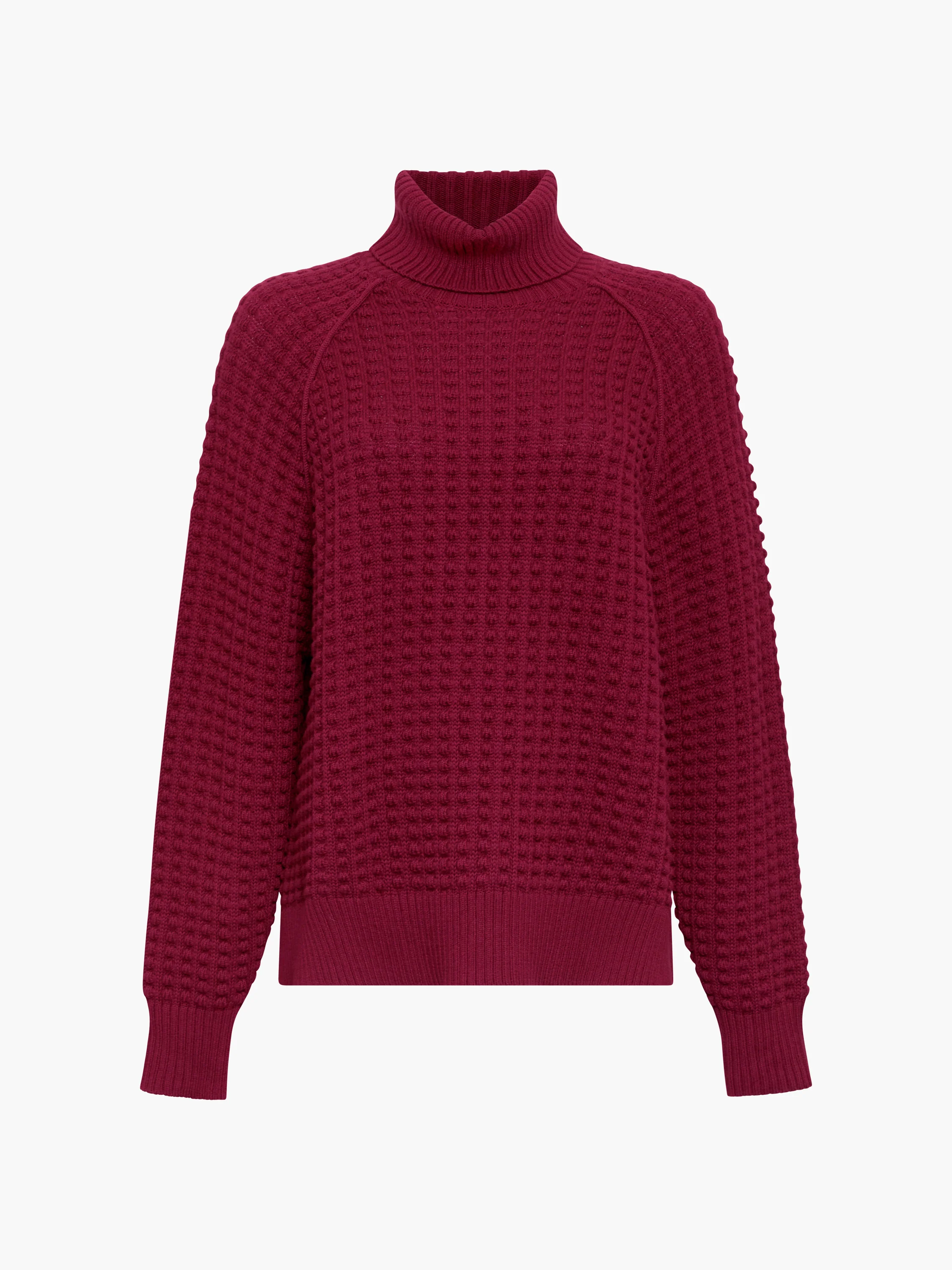 Keya Popcorn Knit Roll Neck Jumper - Image 6