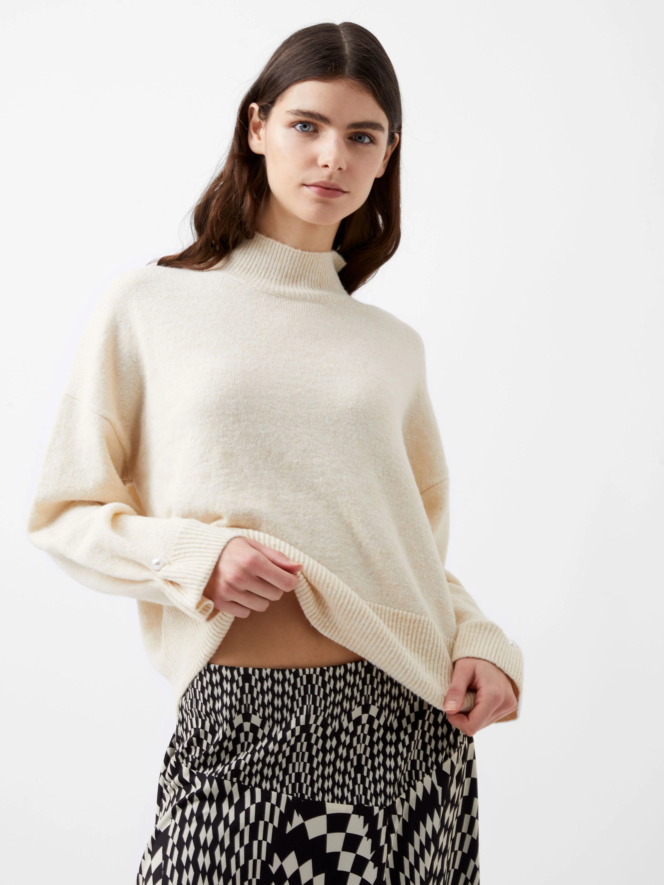 Kezia Pearl Cuff Detail Jumper - Image 4