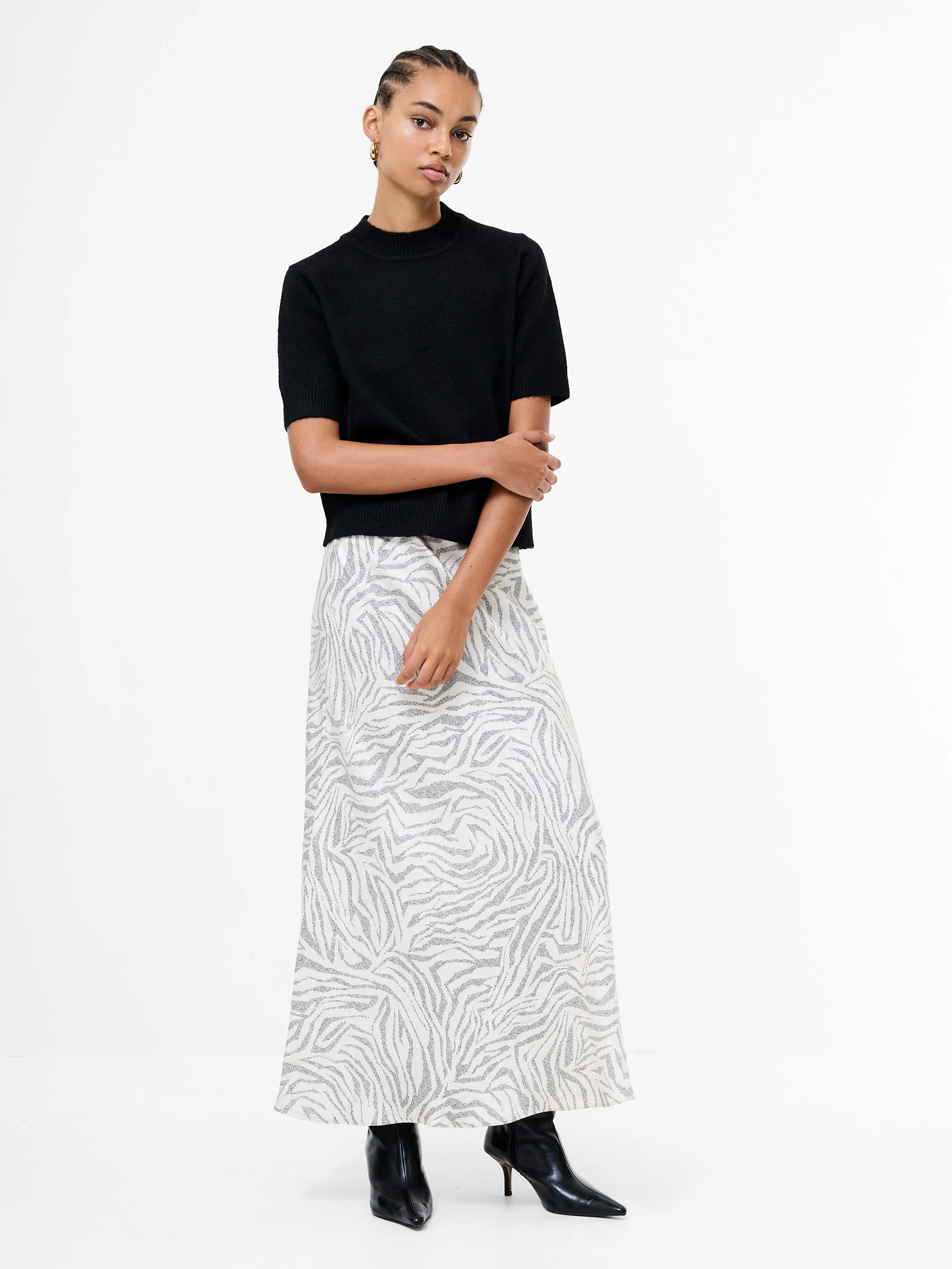Kezia Recycled Short Sleeve Mock Neck Jumper - Image 2