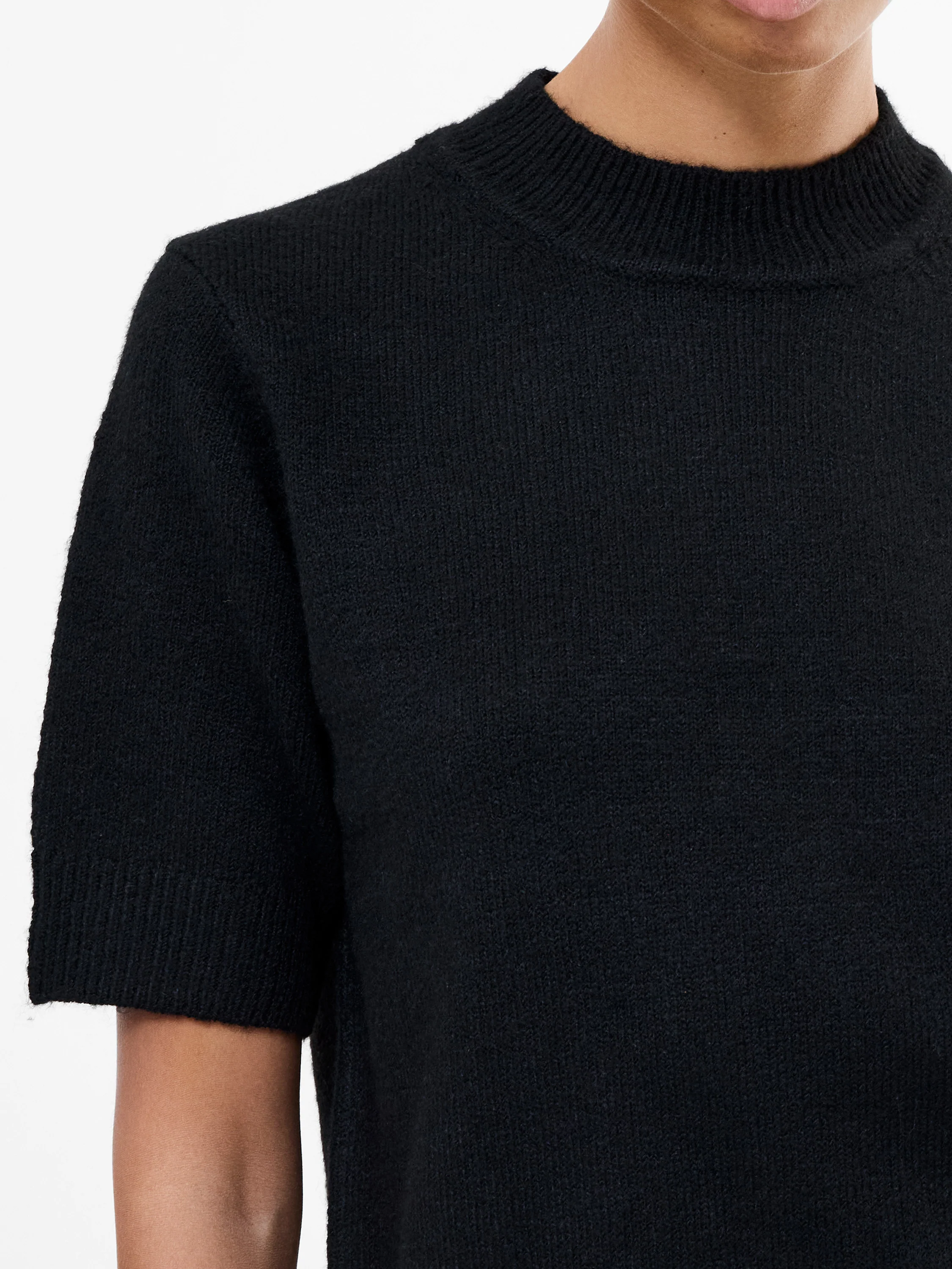 Kezia Recycled Short Sleeve Mock Neck Jumper - Image 3