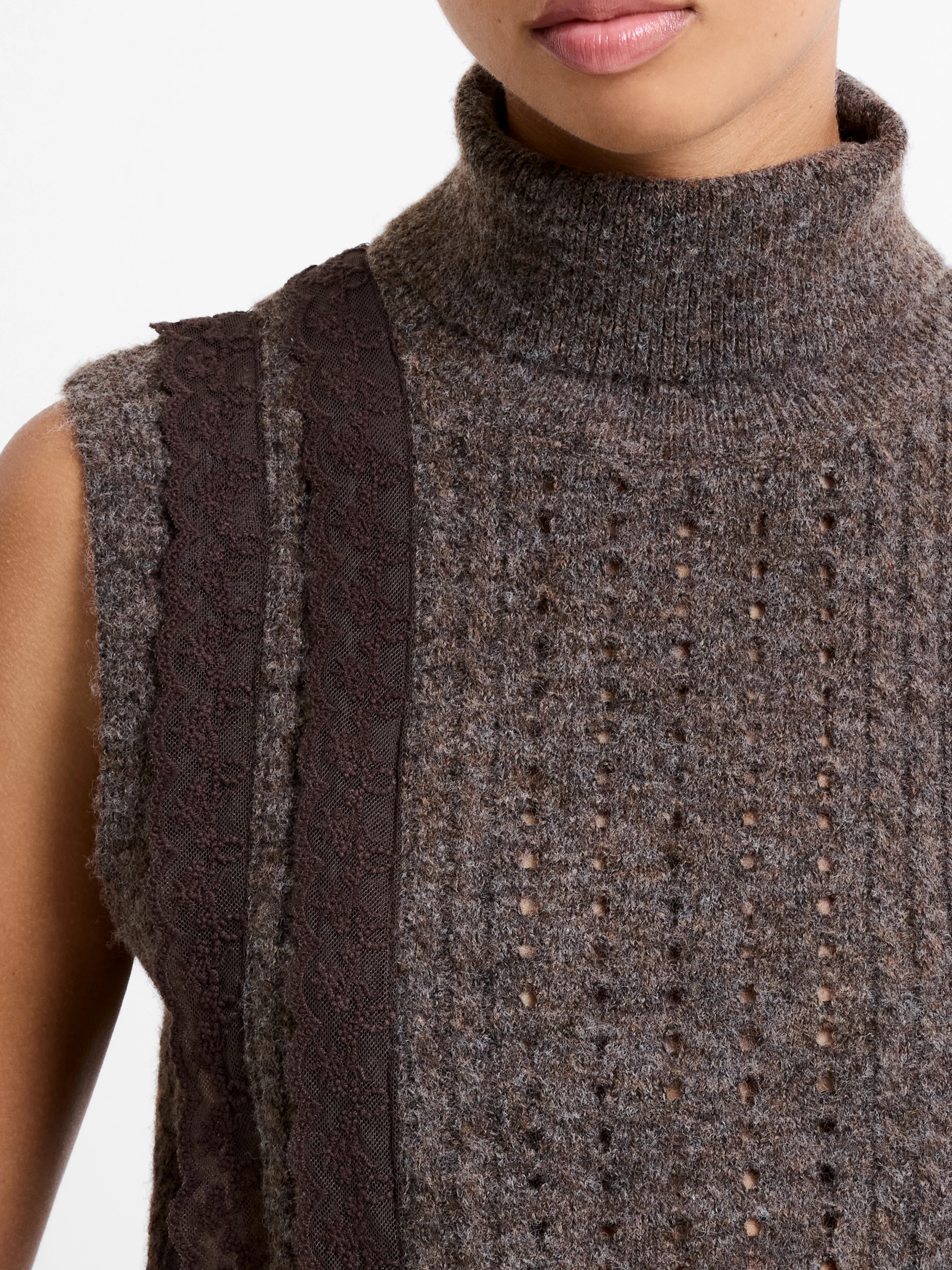 Kezia Recycled Lace Sleeveless Jumper - Image 4