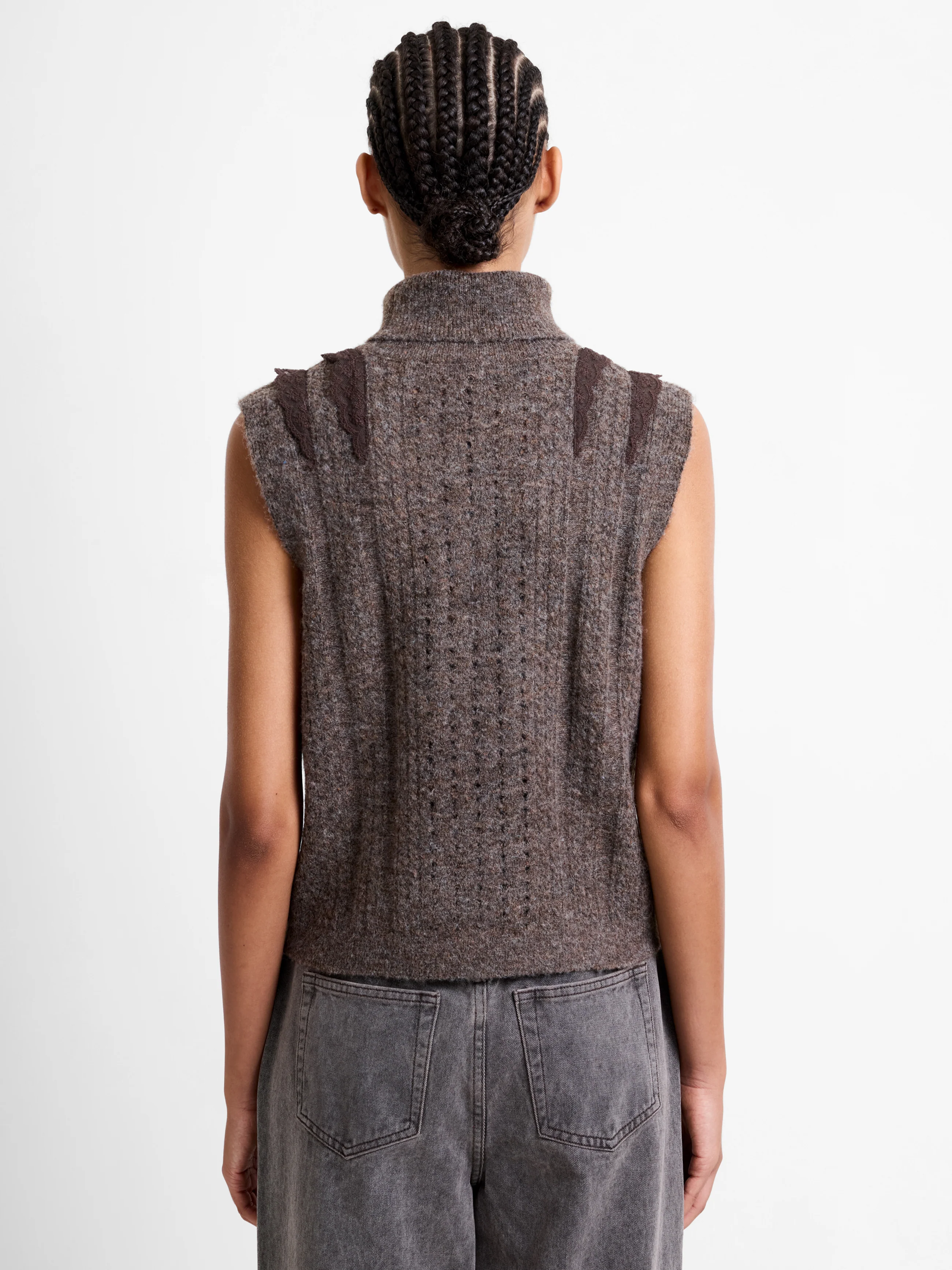 Kezia Recycled Lace Sleeveless Jumper - Image 5