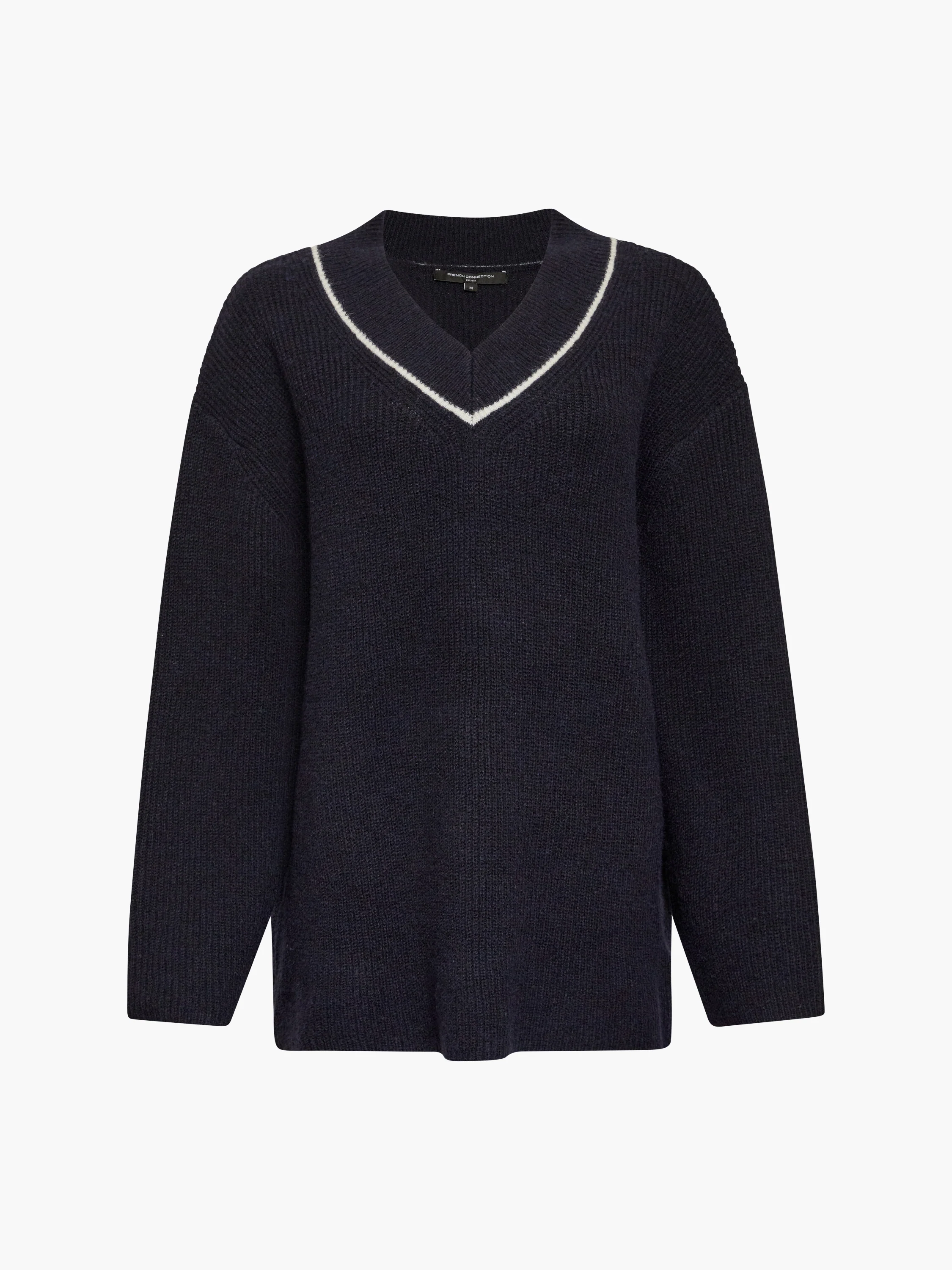 Kezia Recycled Vertical V Neck Jumper - Image 5
