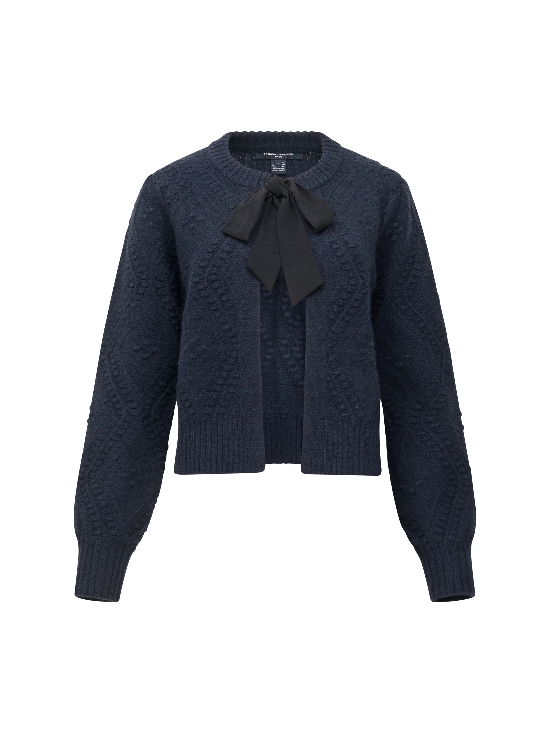 Kitty Recycled Bobble Bow Cardigan - Image 6