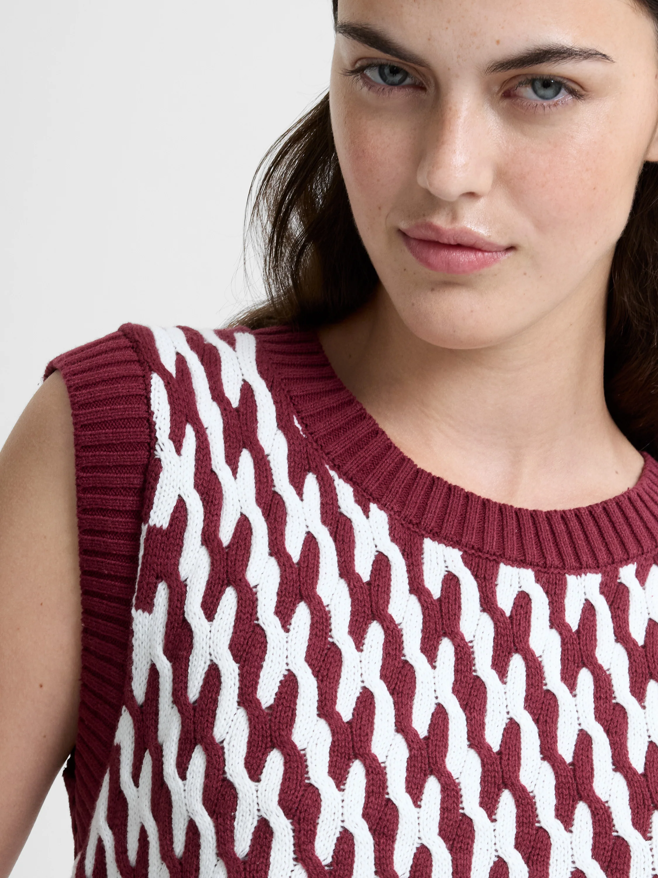 Klara Flec Abstract Striped Vest - Image 3