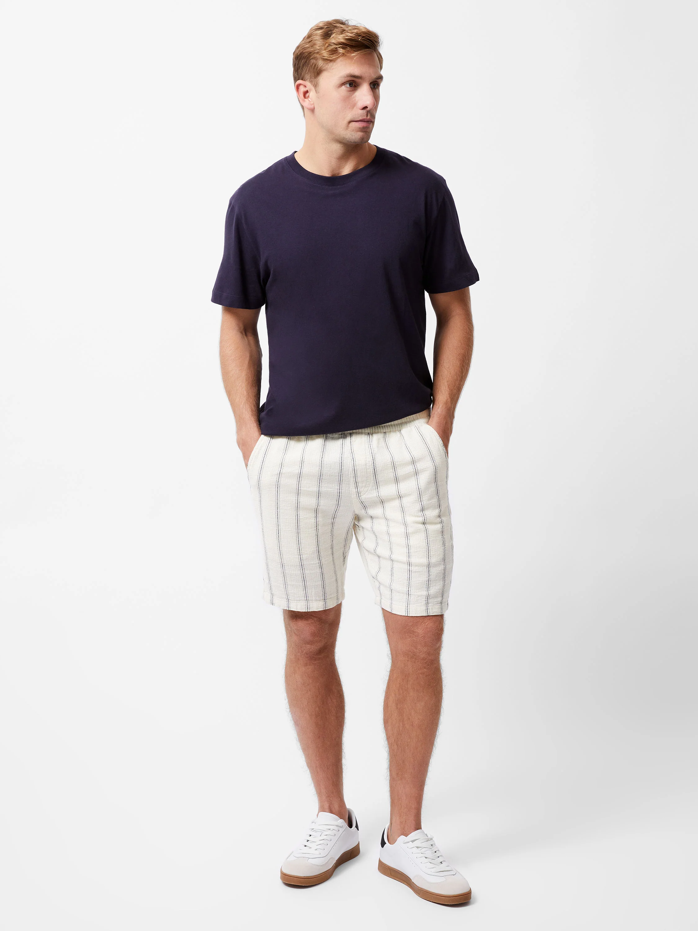 Knitted Stripe Shorts