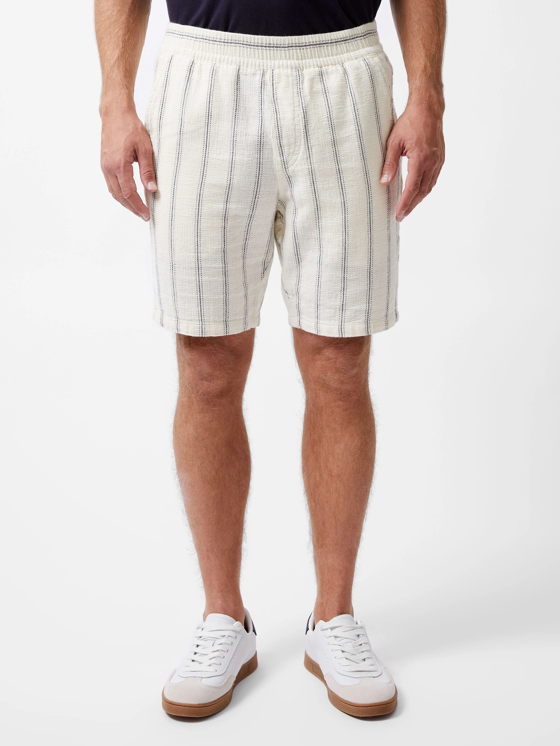 Knitted Stripe Shorts - Image 2