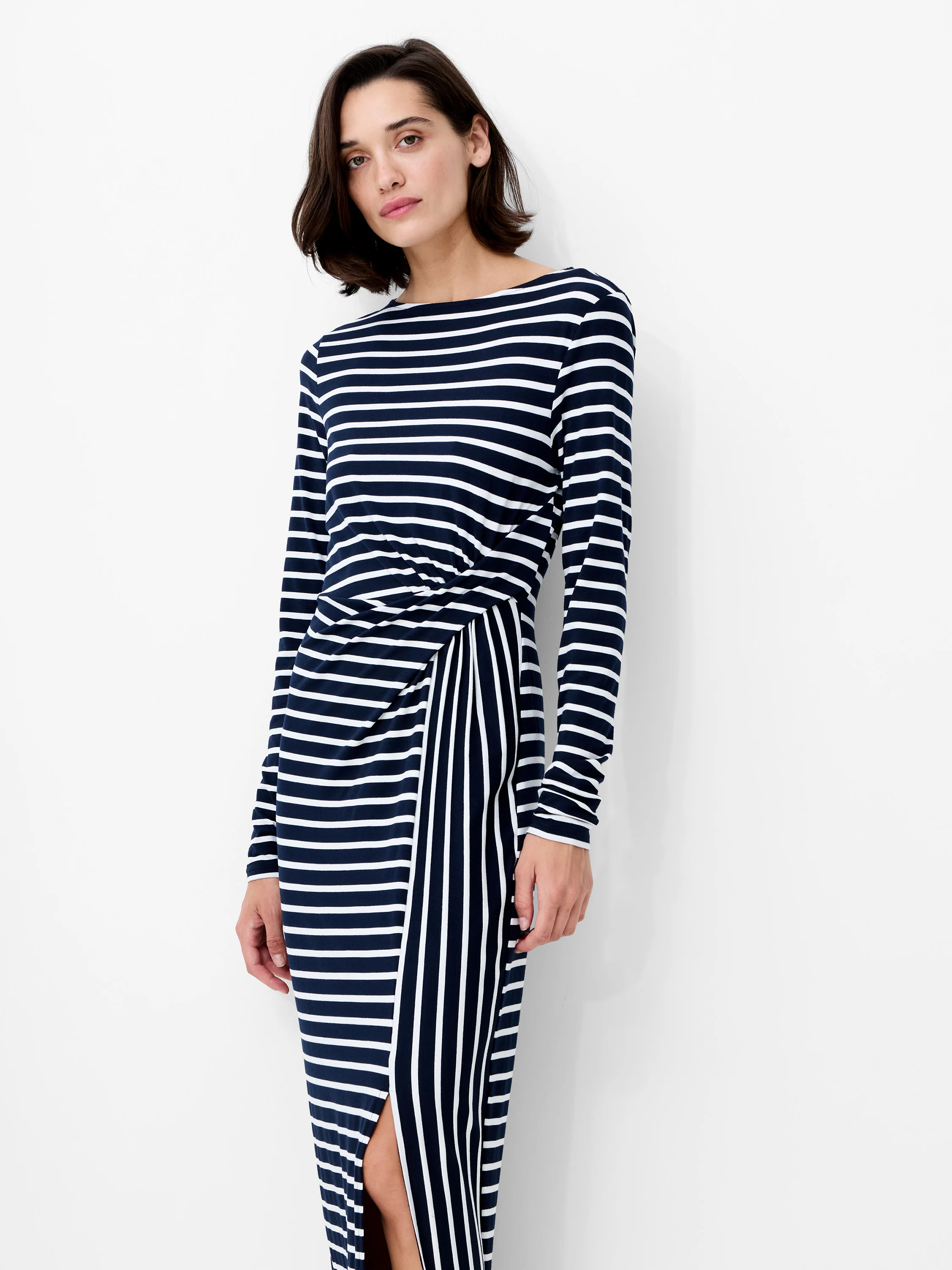 Kyra Jersey Striped Midaxi Dress - Image 4