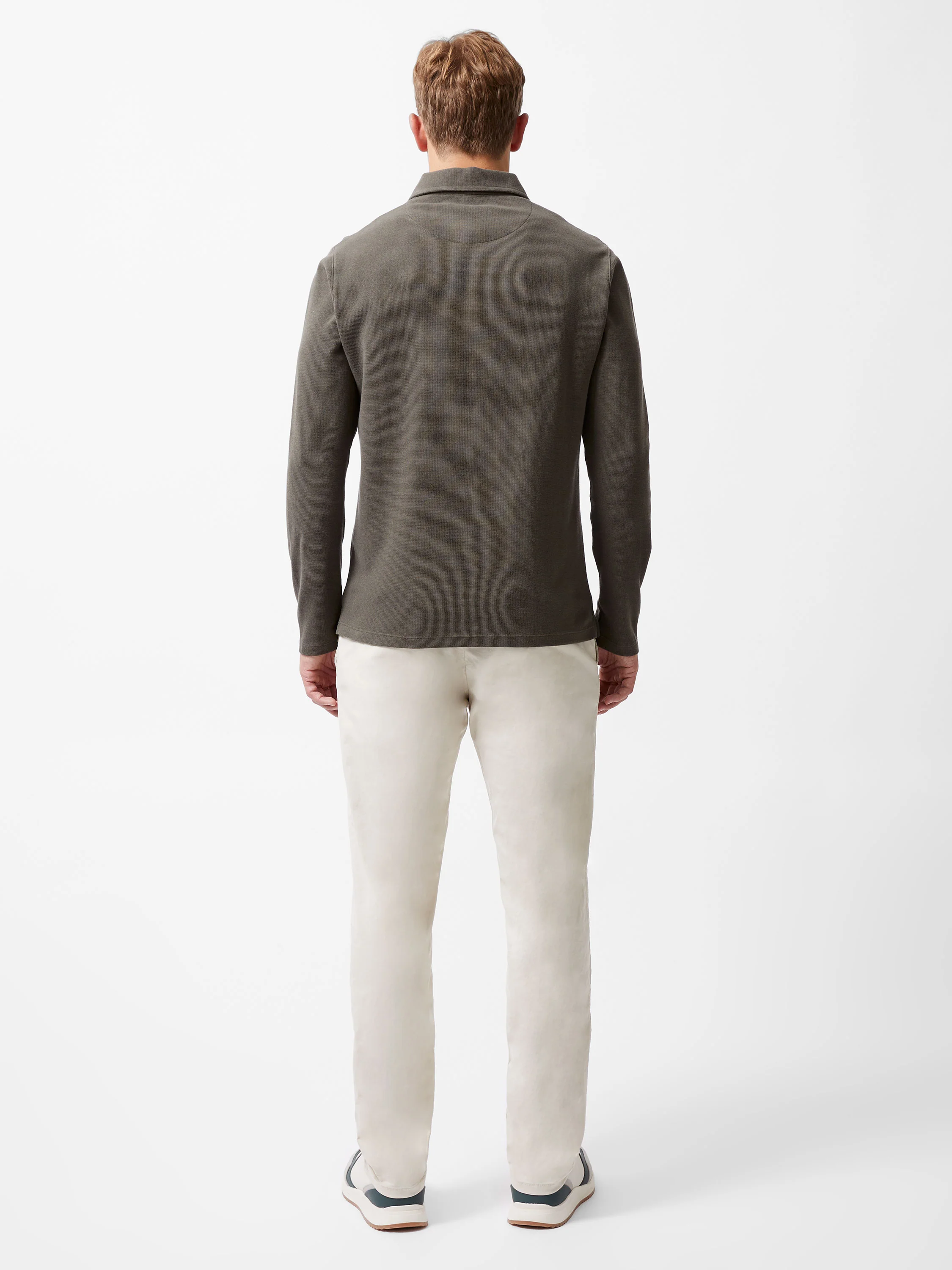 Long Sleeve Buttoned Polo Shirt - Image 5