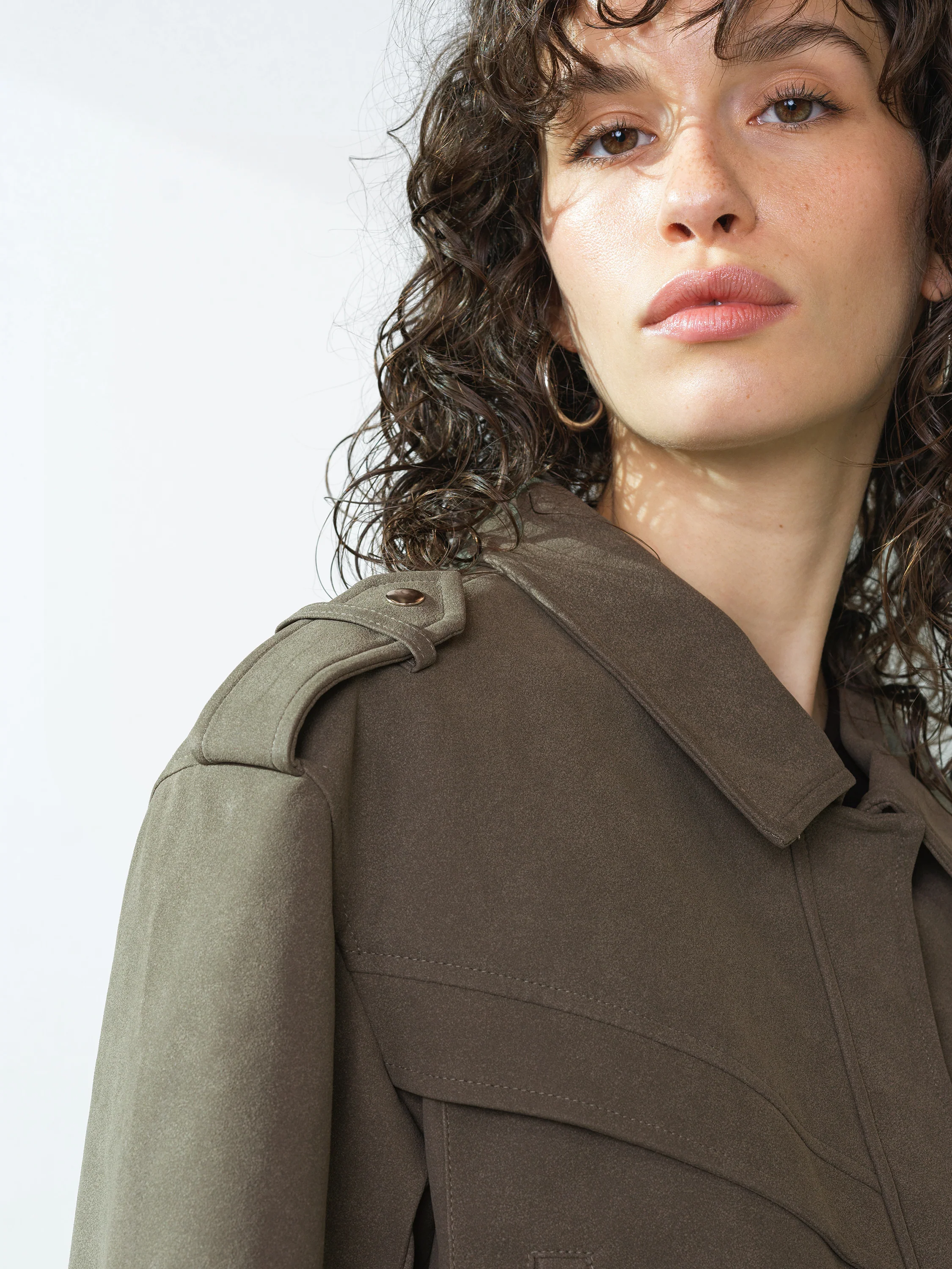 Larissa Faux Suede Bomber Jacket - Image 4