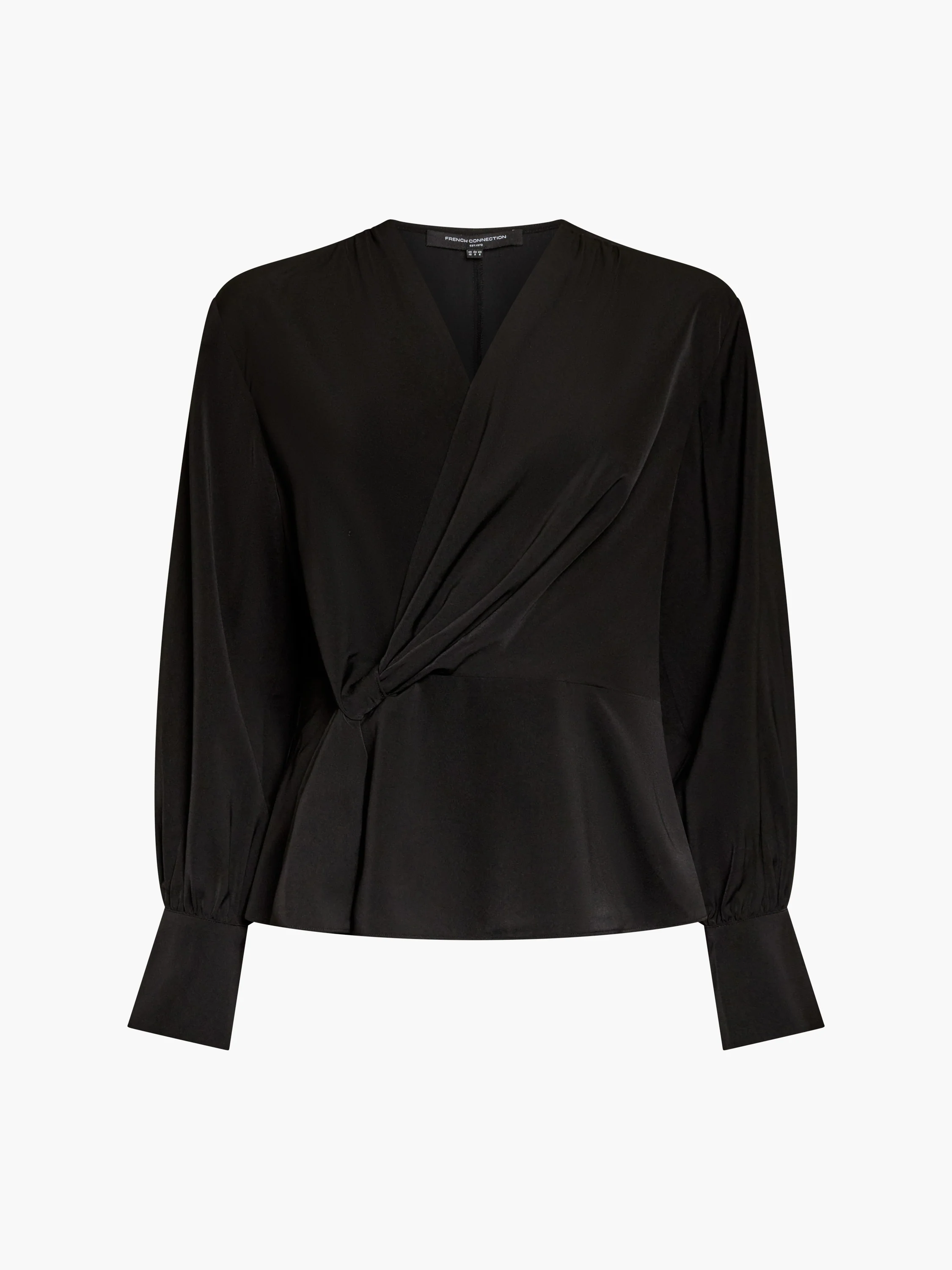 Laurel Crepe Wrap Peplum Top - Image 6
