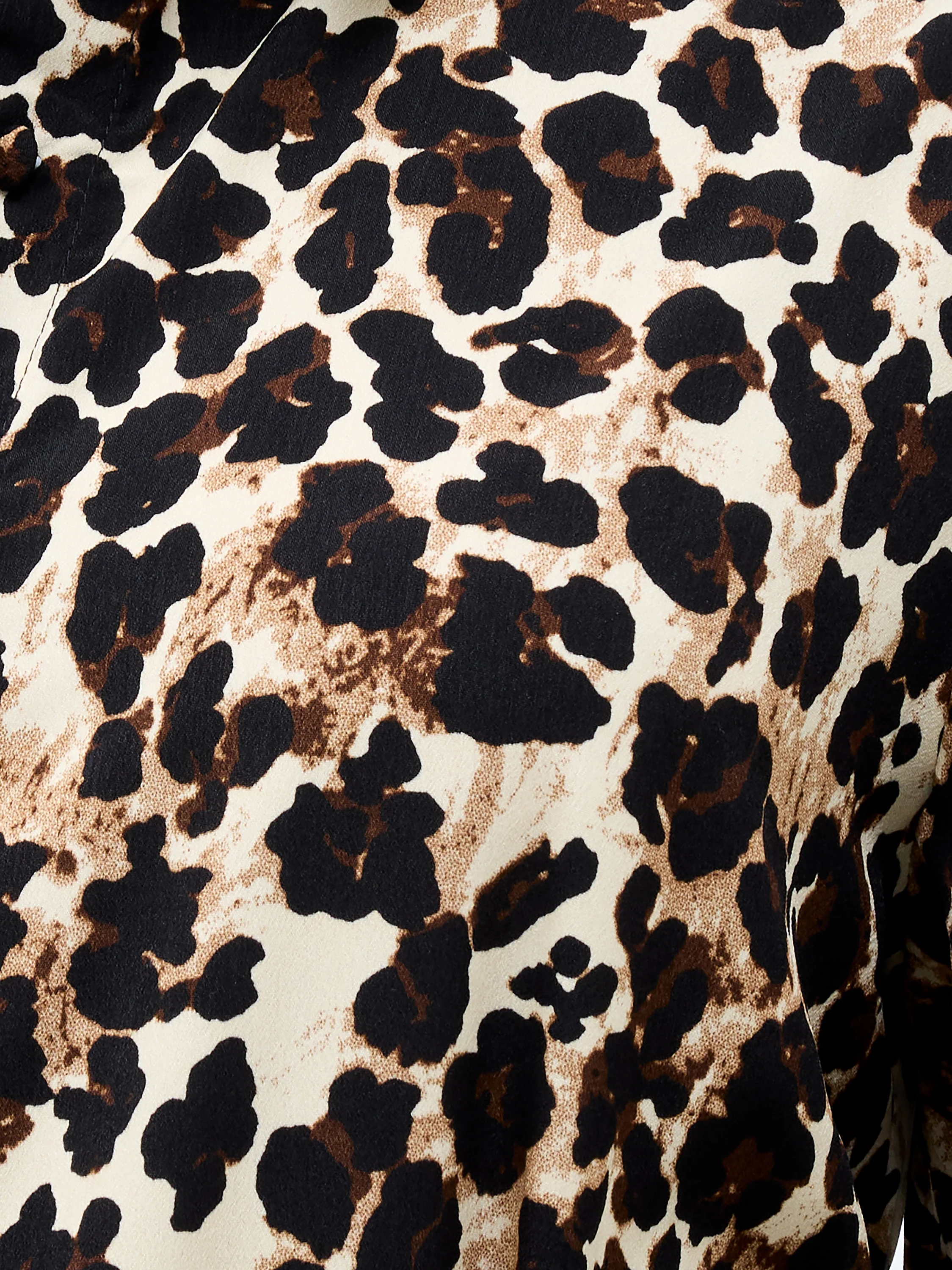 Leopard Print Short Sleeve Swing Dress - Image 3