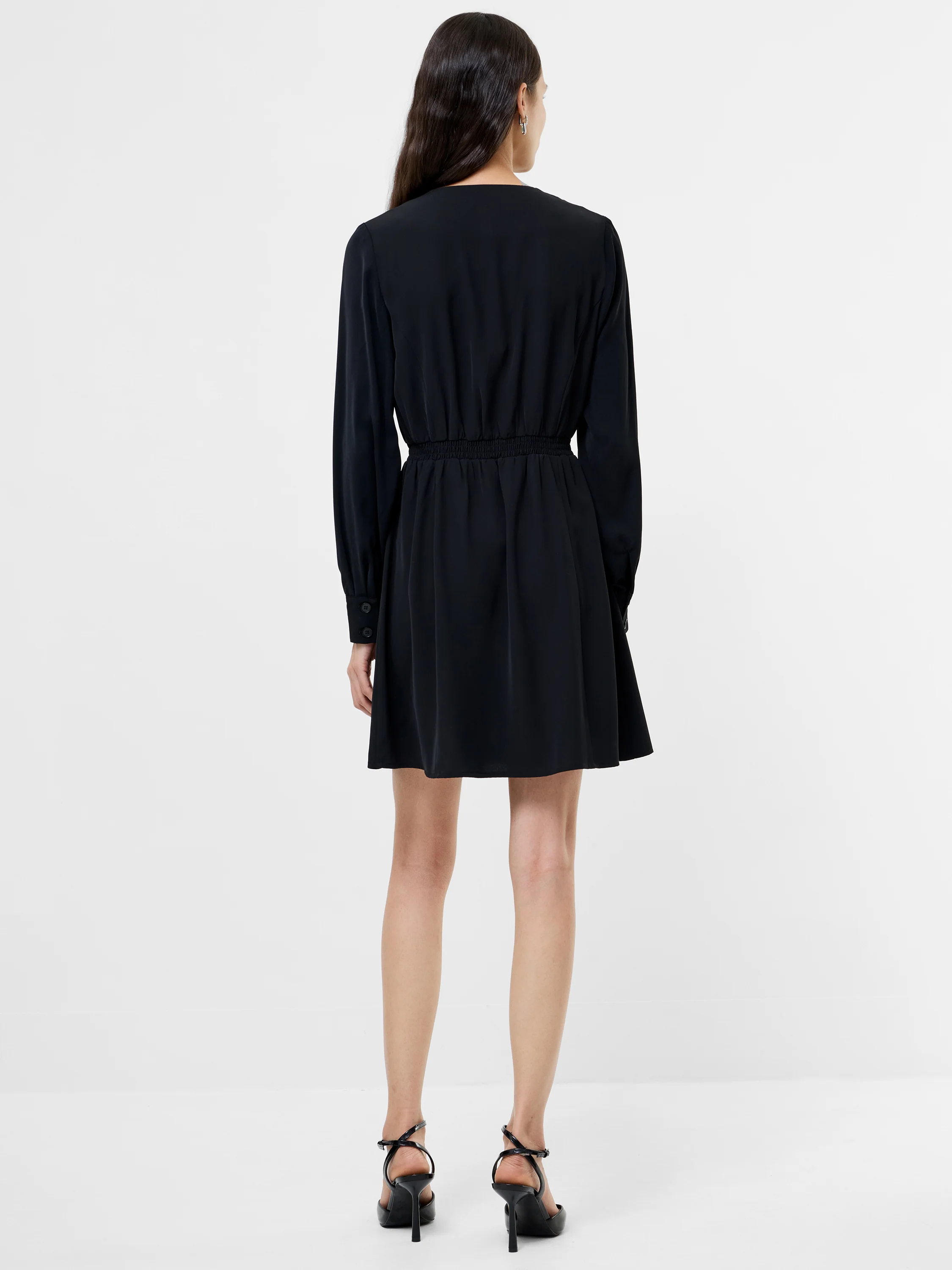 Levent Crepe Double Breasted Mini Dress - Image 5