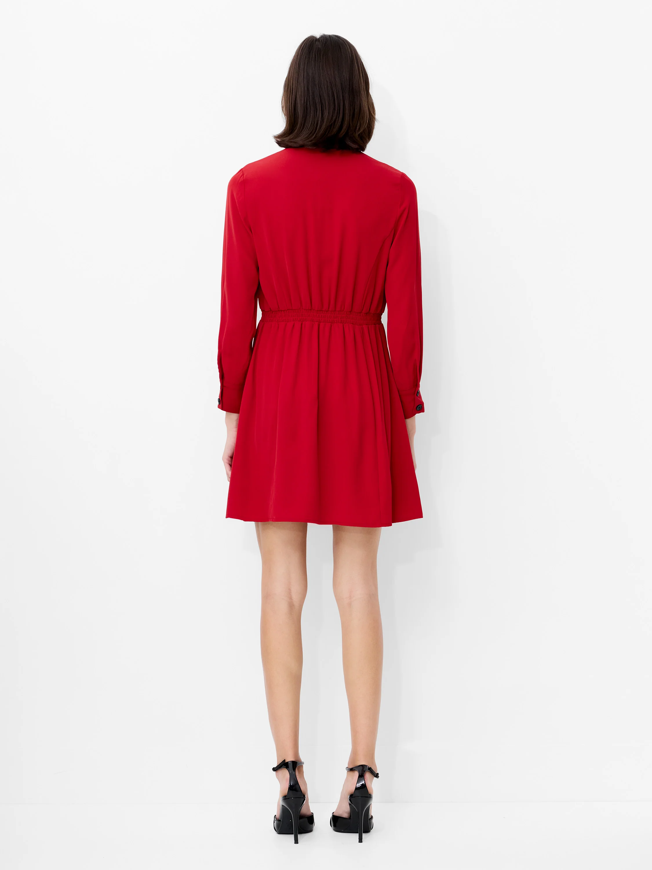 Levent Crepe Double Breasted Mini Dress - Image 6