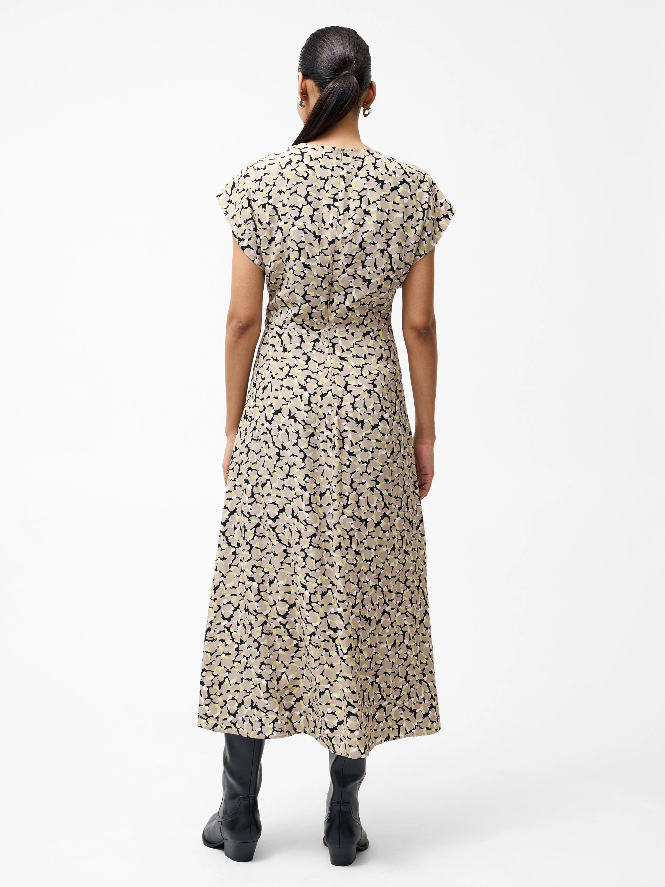 Lillian Eco Draped Front Midi Dress - Image 6