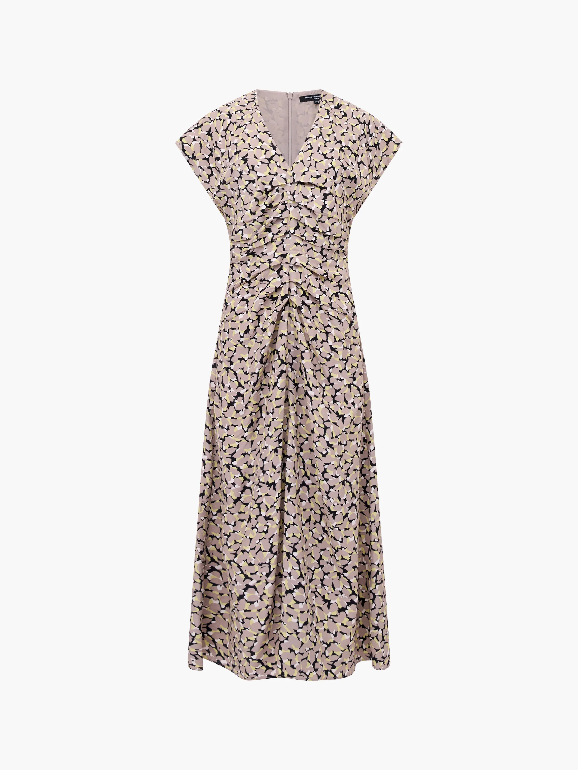 Lillian Eco Draped Front Midi Dress - Image 7