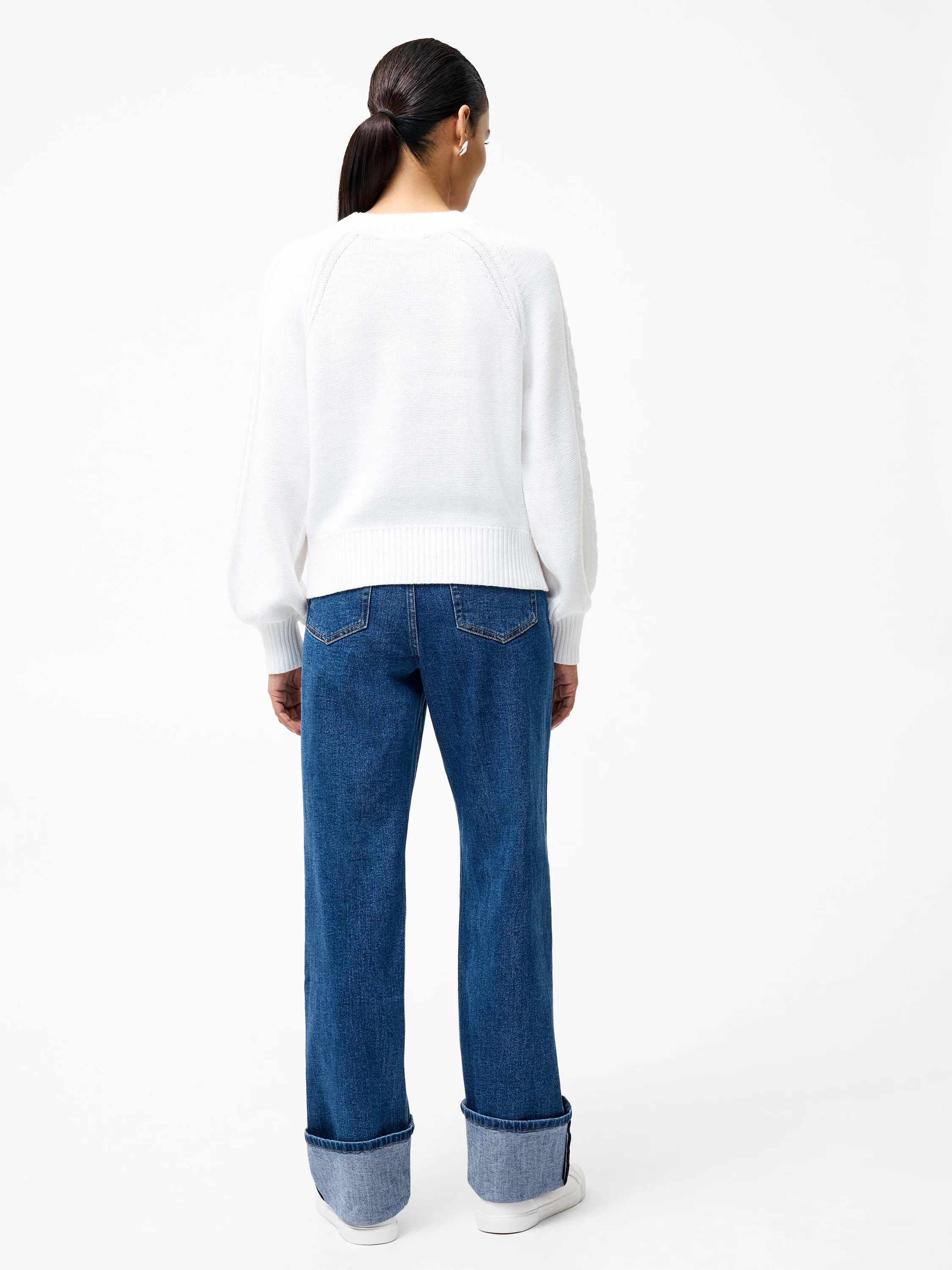 Lily Cable Knit Balloon Sleeve Jumper - Image 4