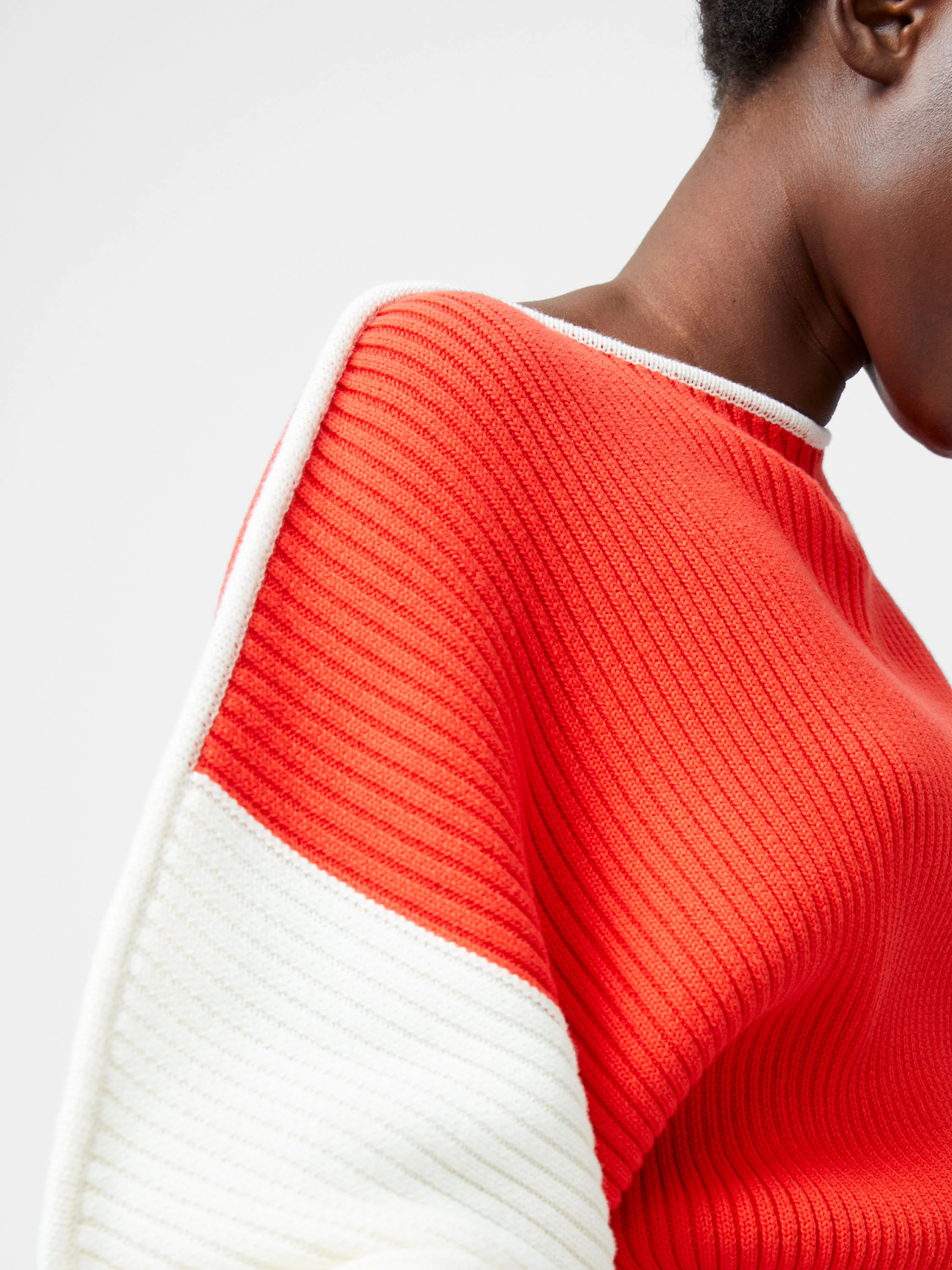 Lily Drop Shoulder Colour Block Jumper - Image 3