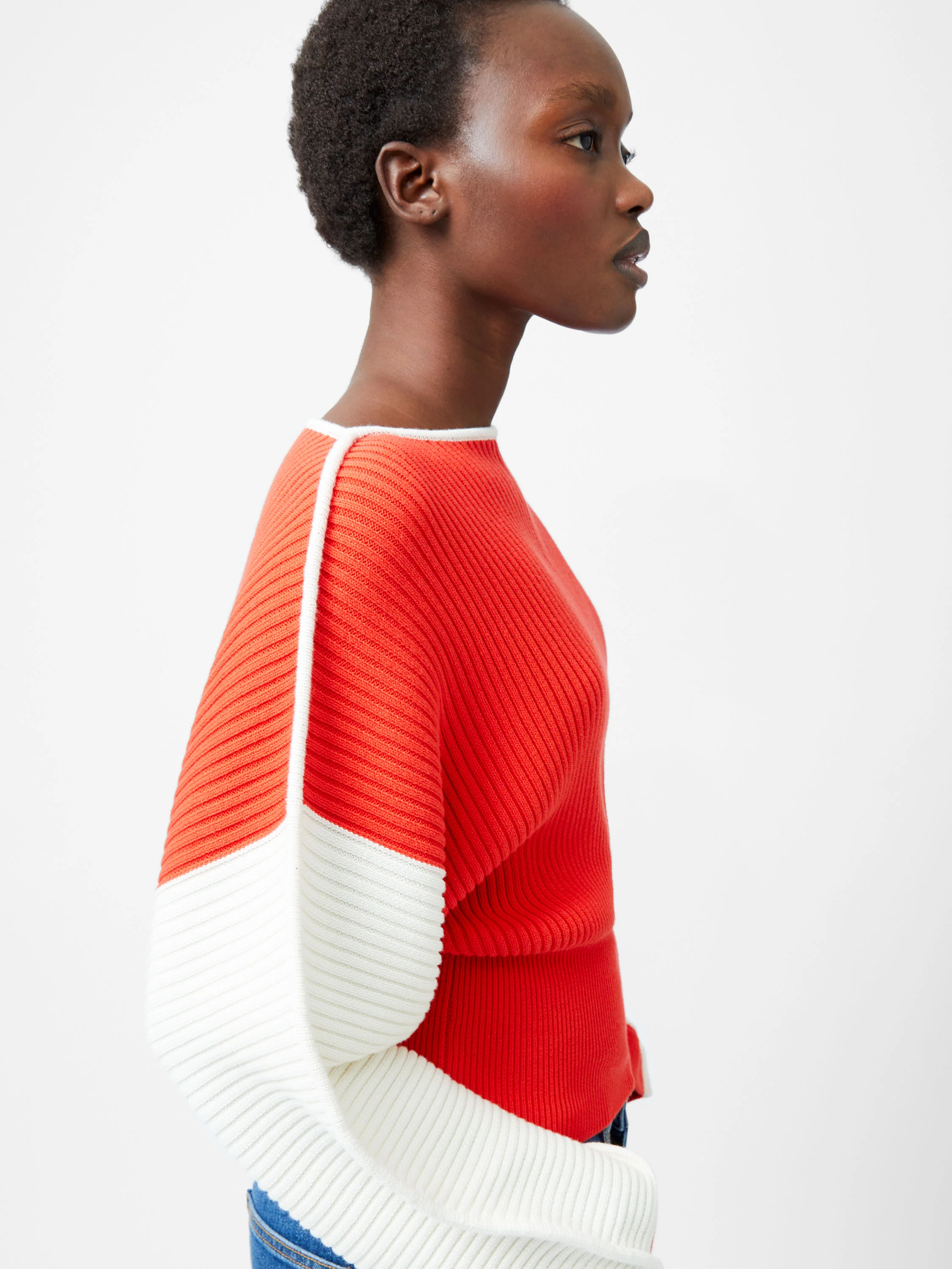 Lily Drop Shoulder Colour Block Jumper - Image 4