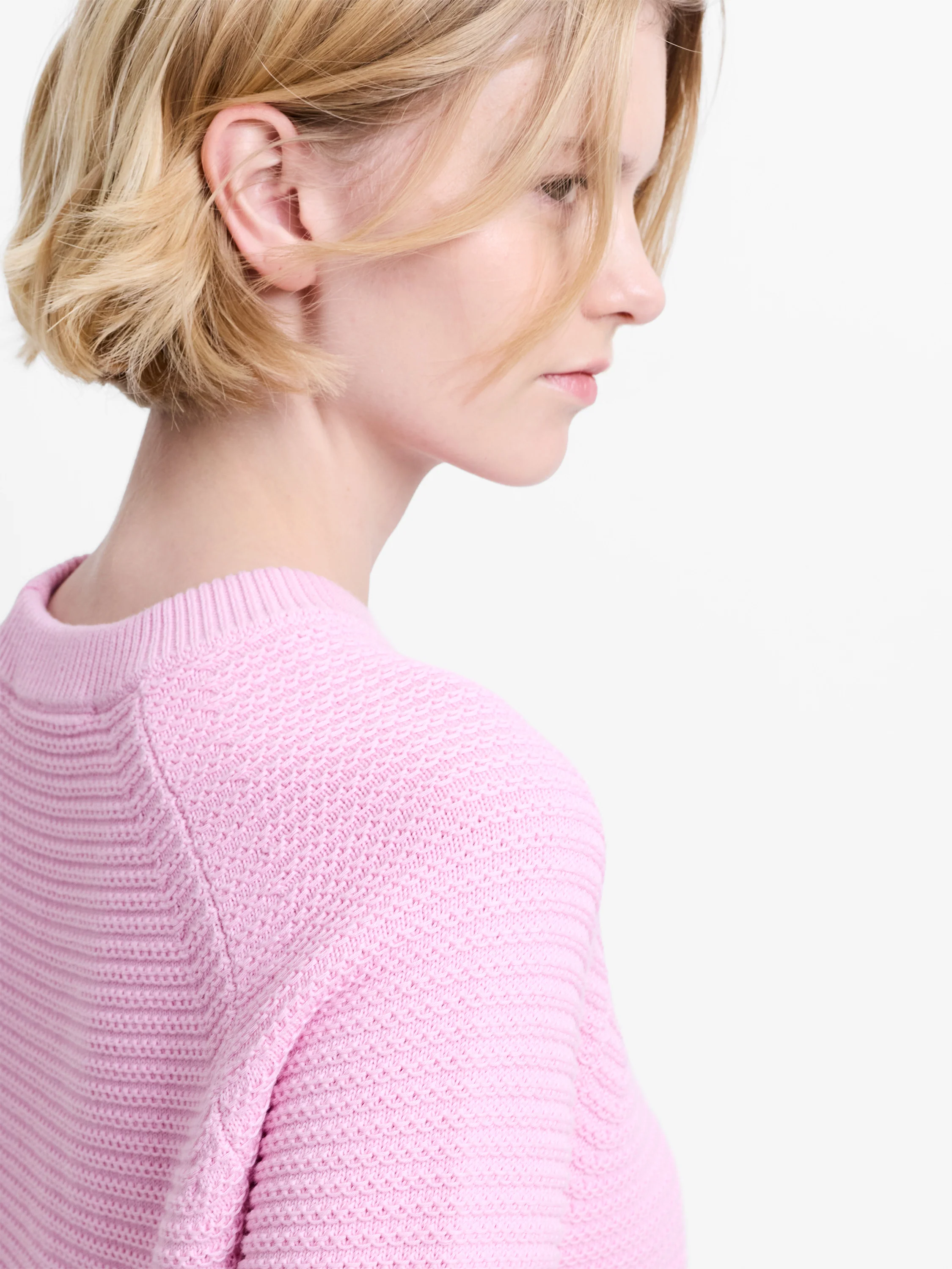 Lily Mozart Purl Knit Short Sleeve Jumper - Image 4