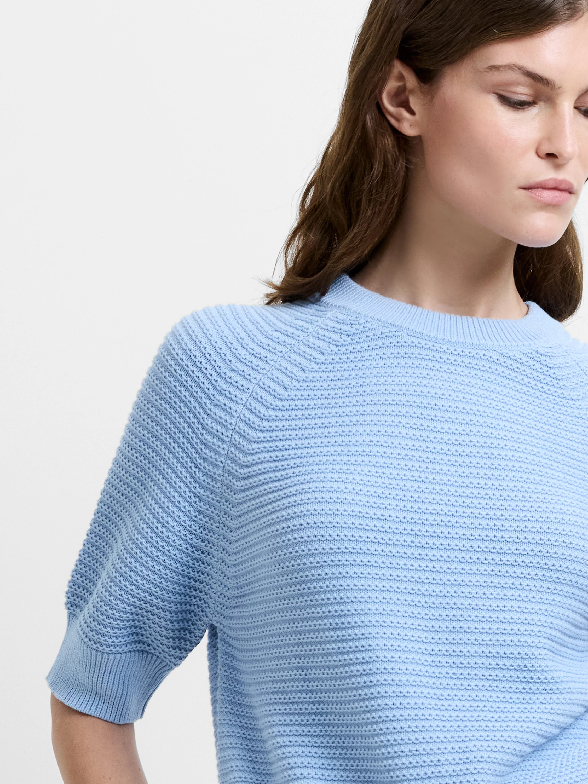 Lily Mozart Short Sleeve Purl Knit Jumper - Image 3