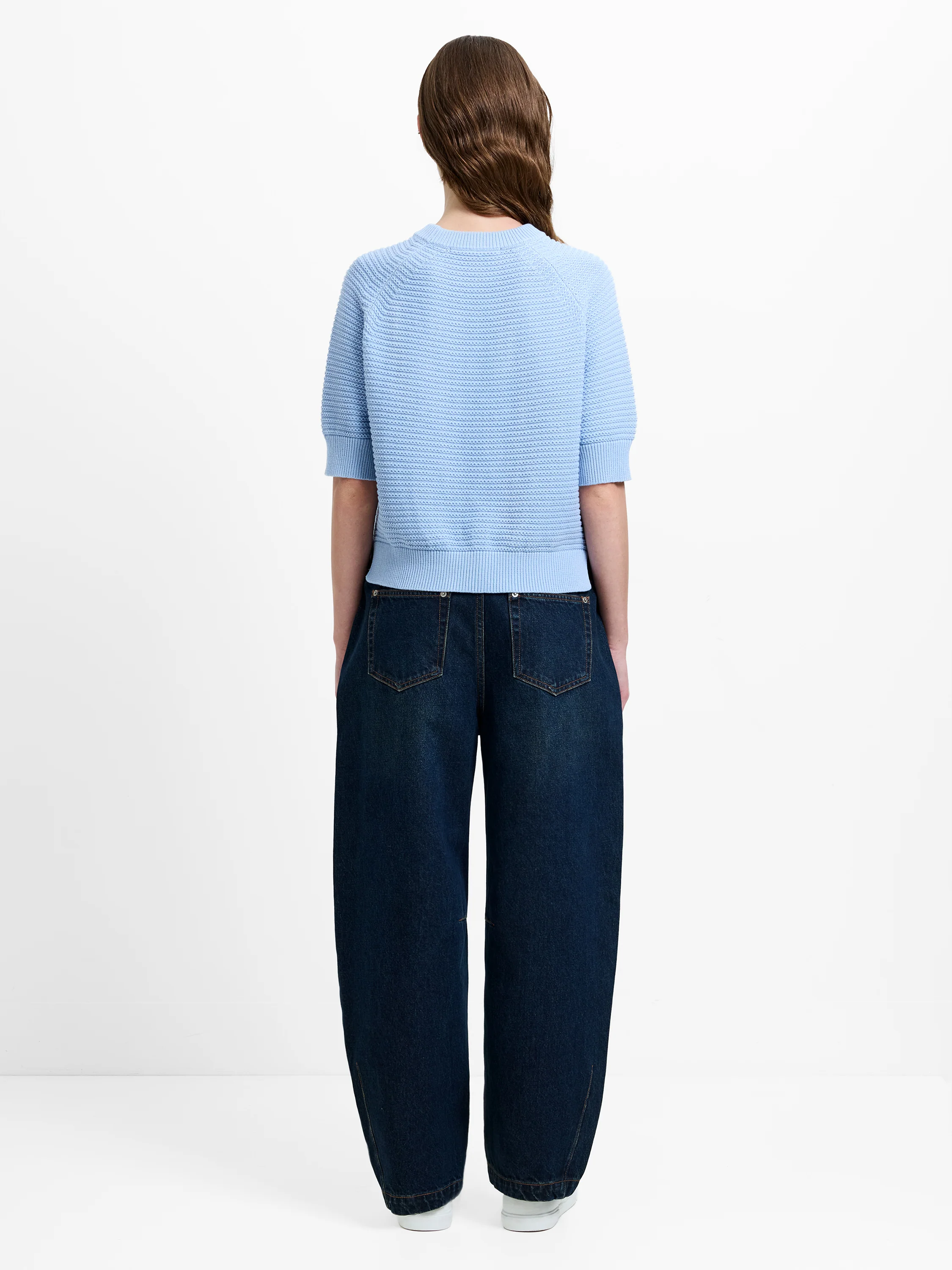 Lily Mozart Short Sleeve Purl Knit Jumper - Image 5